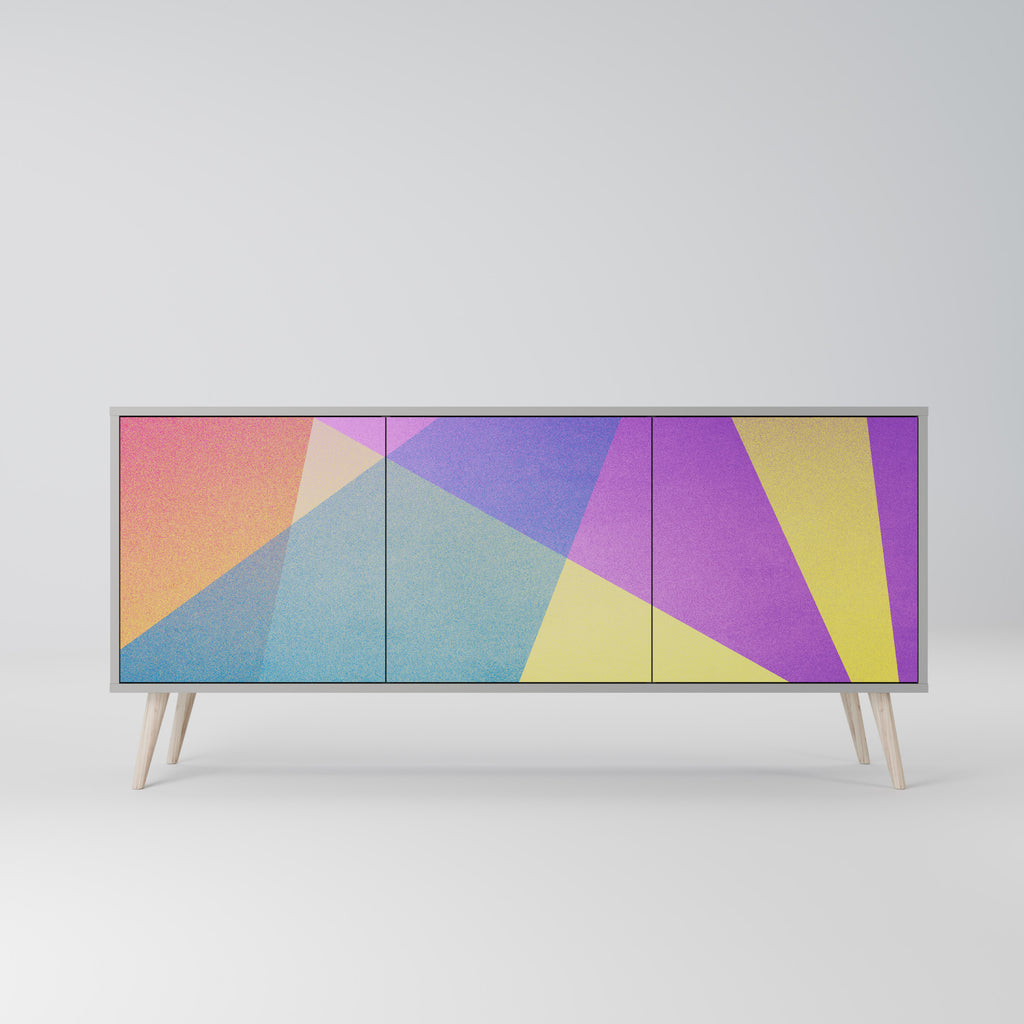 BRIGHT GEOMETRY 3-Door Sideboard