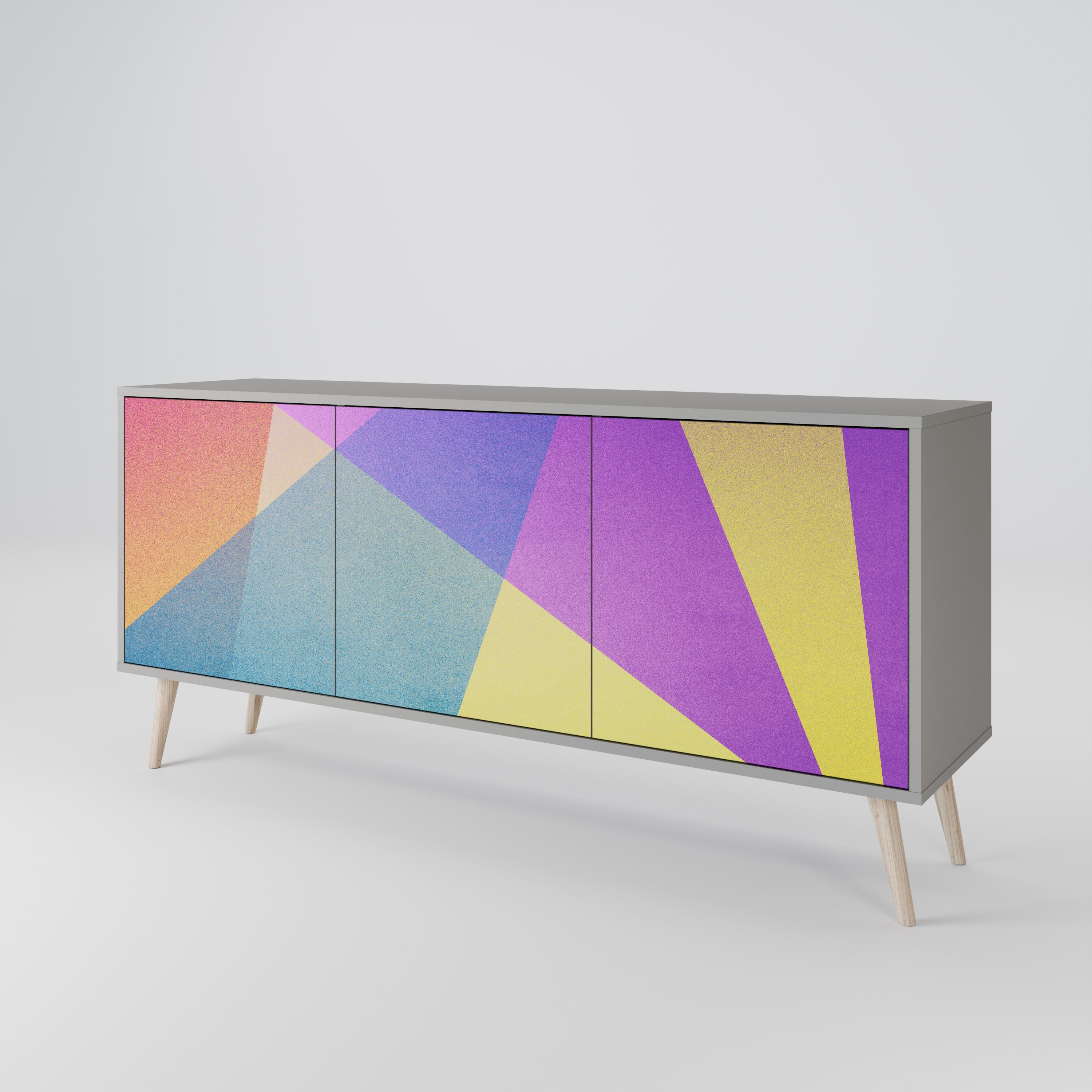 BRIGHT GEOMETRY 3-türiges Sideboard