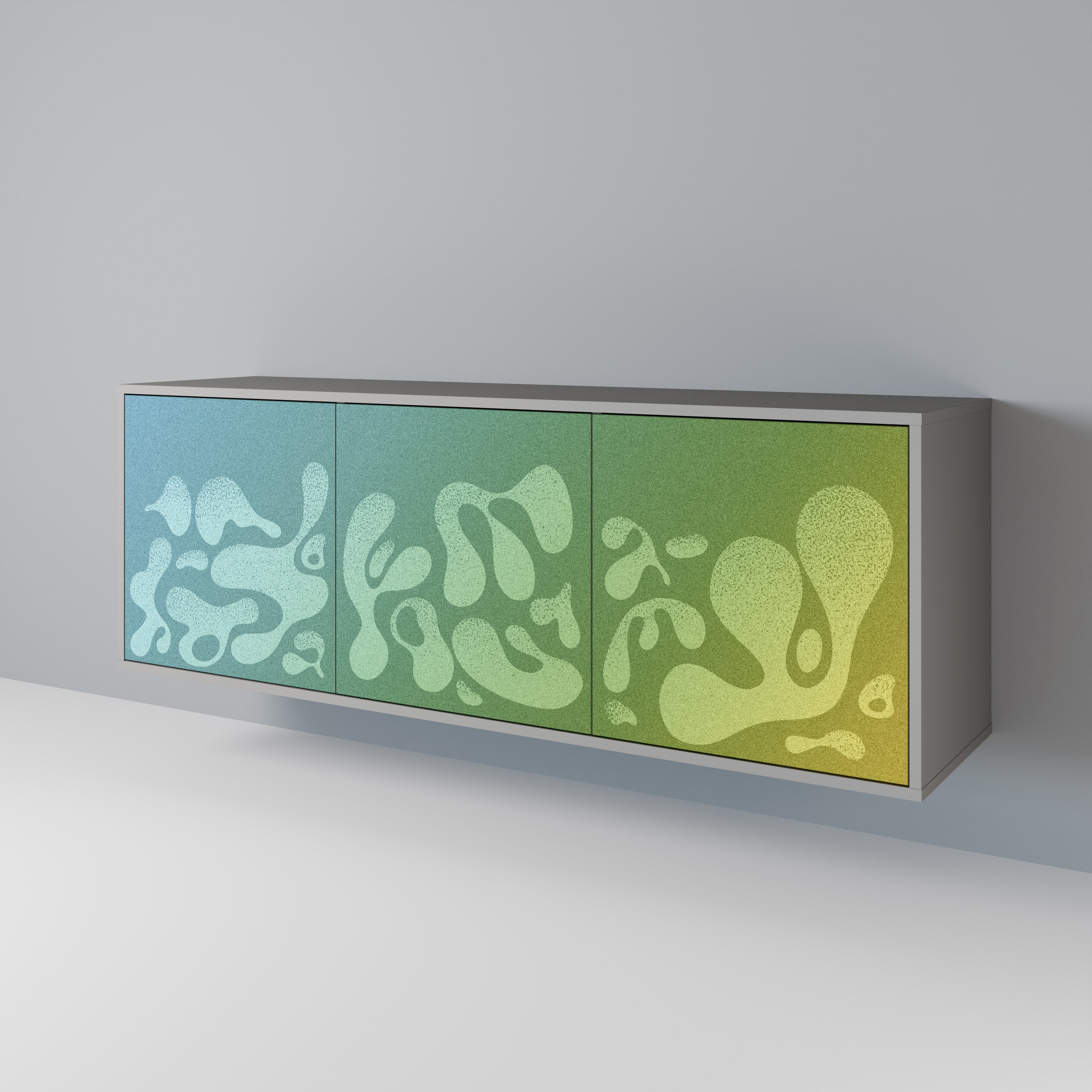 IRREGULAR BLUE 3-türiges Sideboard