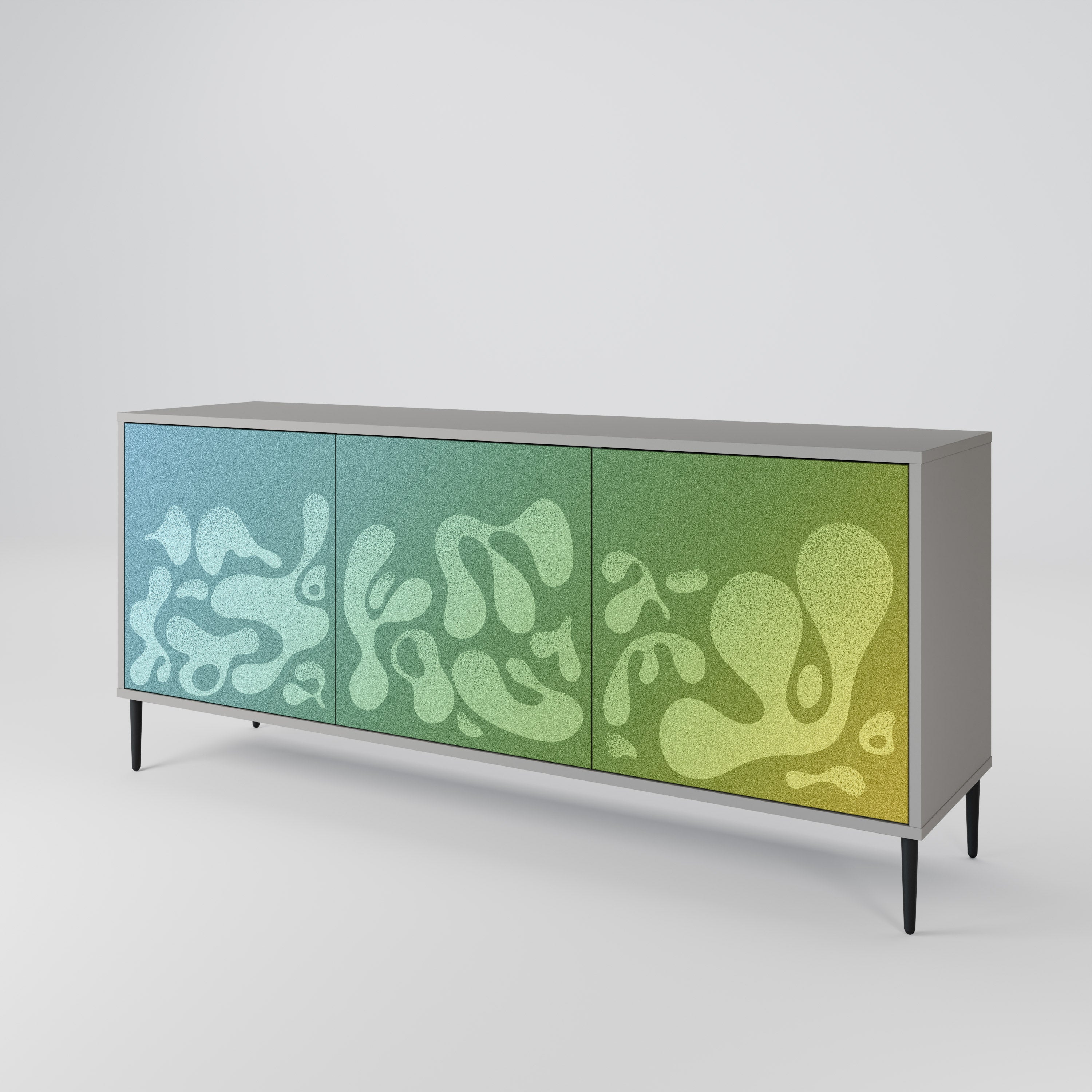 IRREGULAR BLUE 3-türiges Sideboard