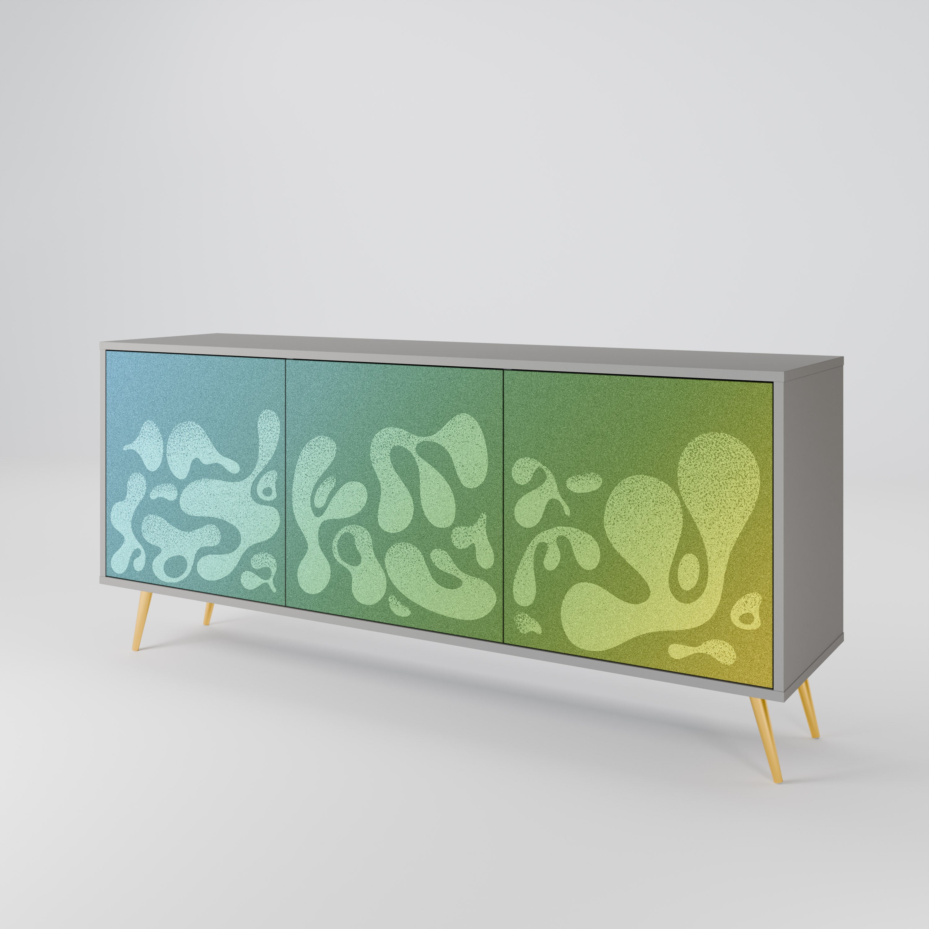 IRREGULAR BLUE 3-türiges Sideboard