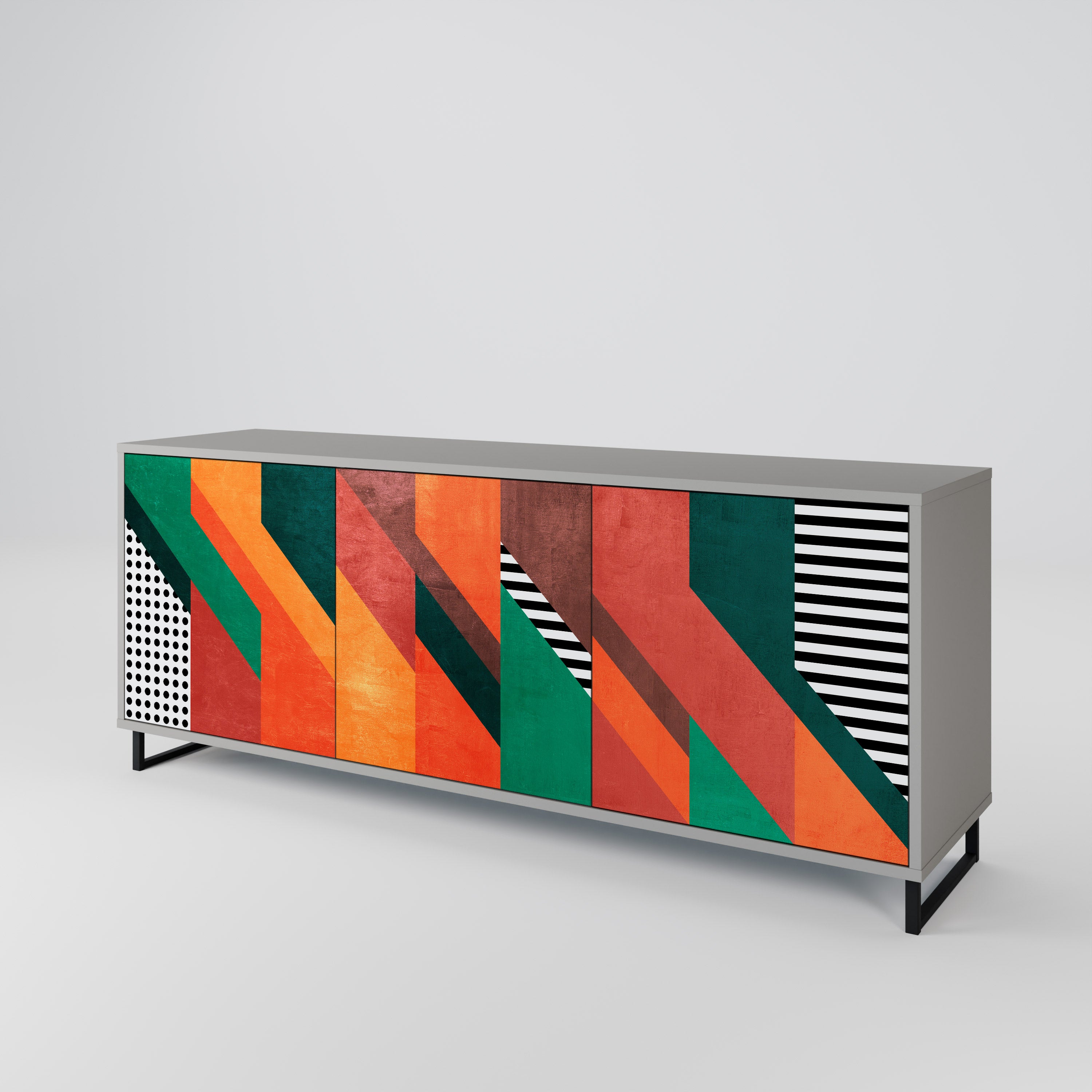 MAKESHIFT ARTISTRY 3-türiges Sideboard