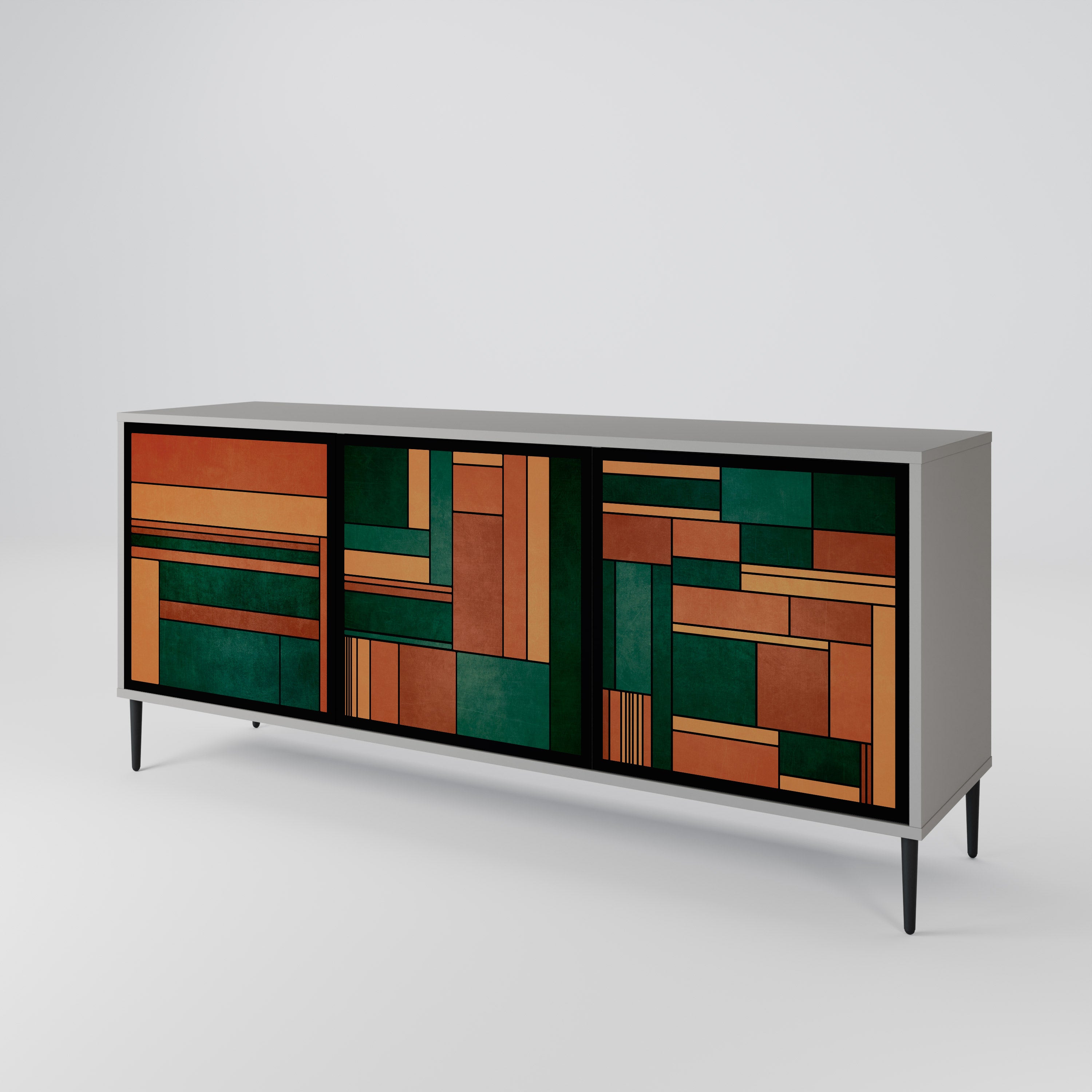 EARTHY FIGURES 3-Door Sideboard