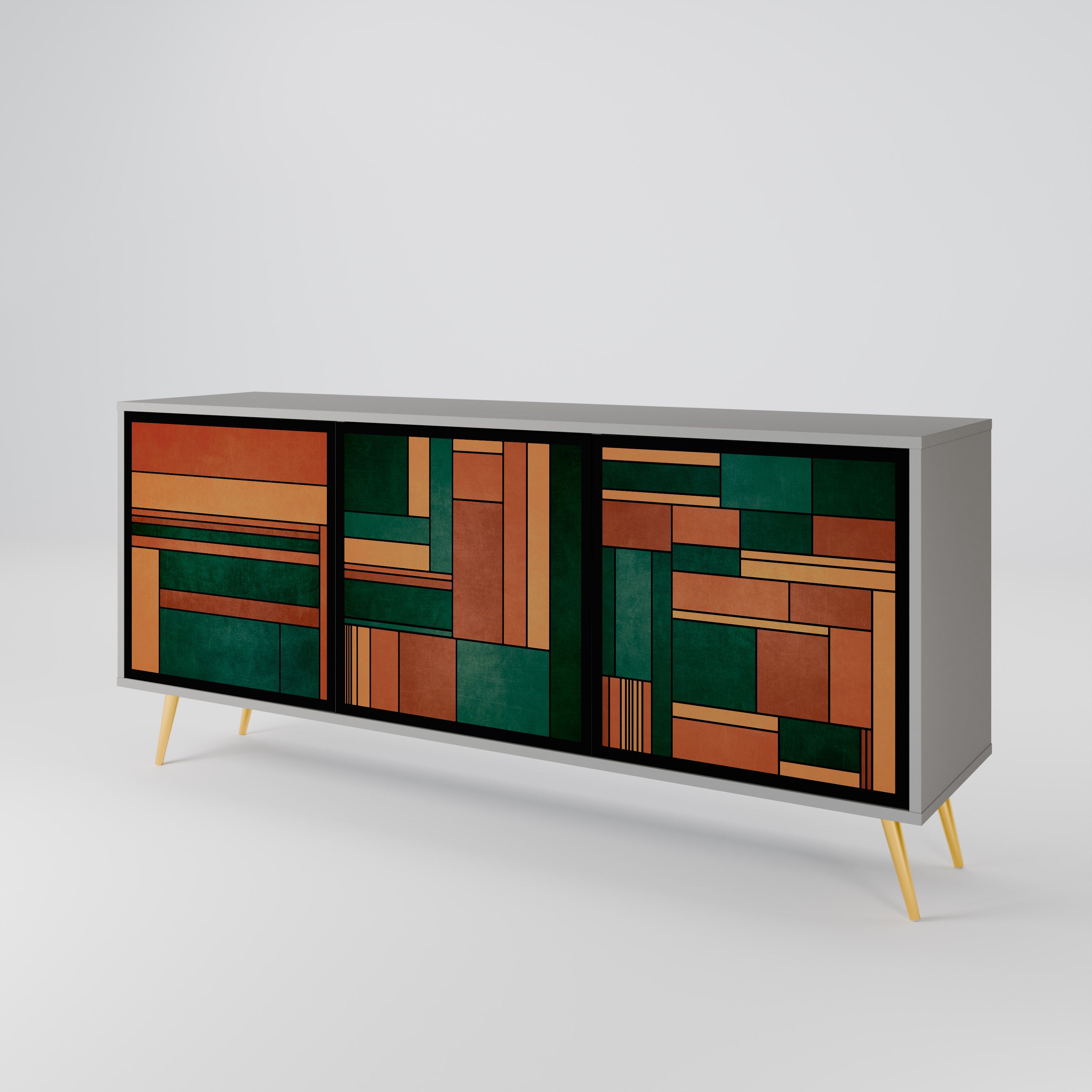 EARTHY FIGURES 3-Door Sideboard