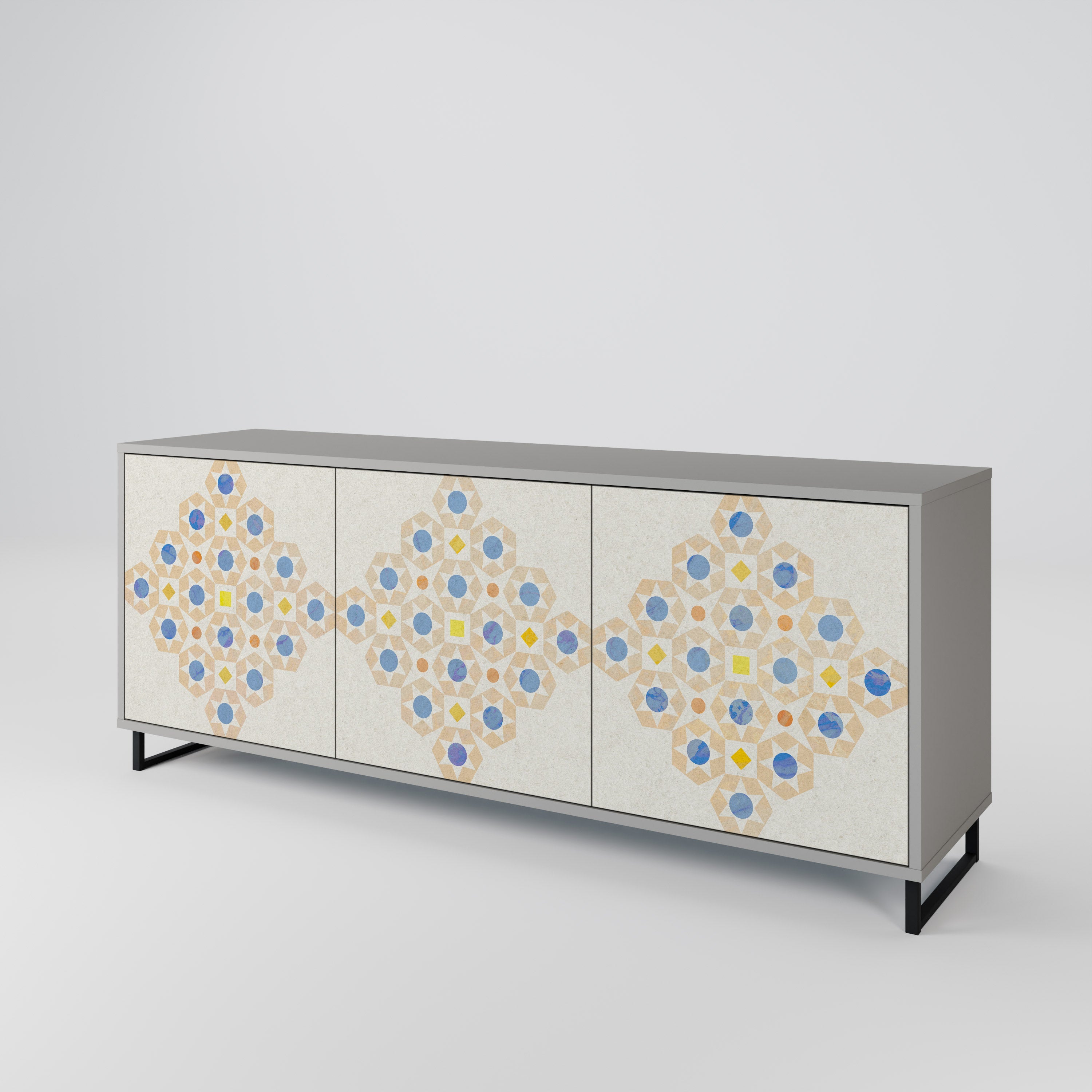 PATTERNED PRISM 3-Door Sideboard