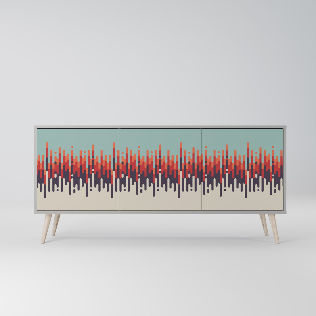 CHROMA CONTOURS 3-türiges Sideboard