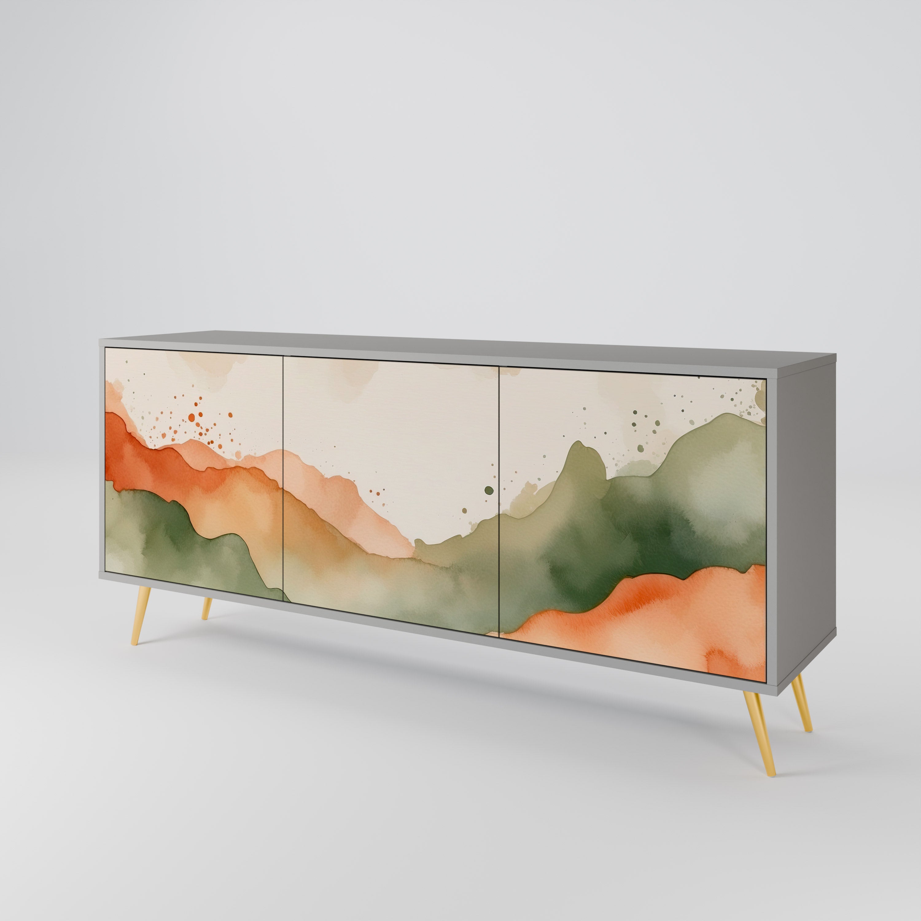 WATERCOLOUR PEAKS 3-Door Sideboard