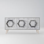 HEXAGONAL FIGURES 3-Door Sideboard