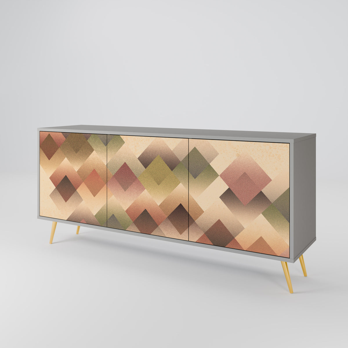 GEOMETRIC FUSION Aparador de 3 Puertas