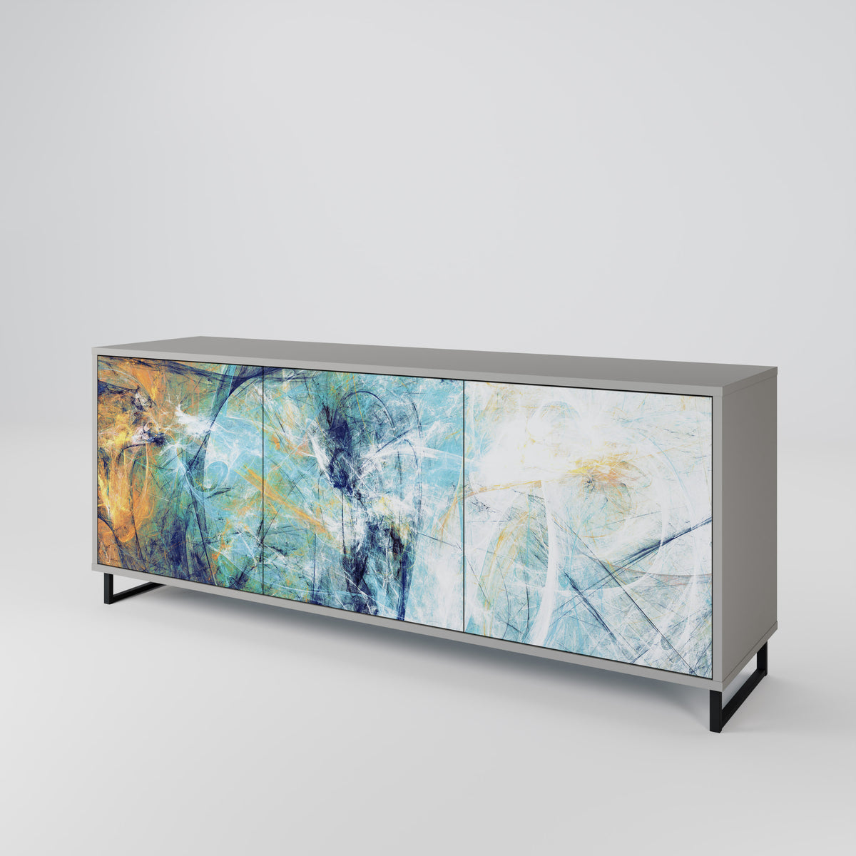 ABSTRACT THOUGHTS Aparador de 3 Puertas