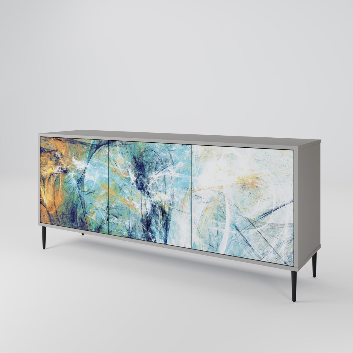ABSTRACT THOUGHTS Aparador de 3 Puertas