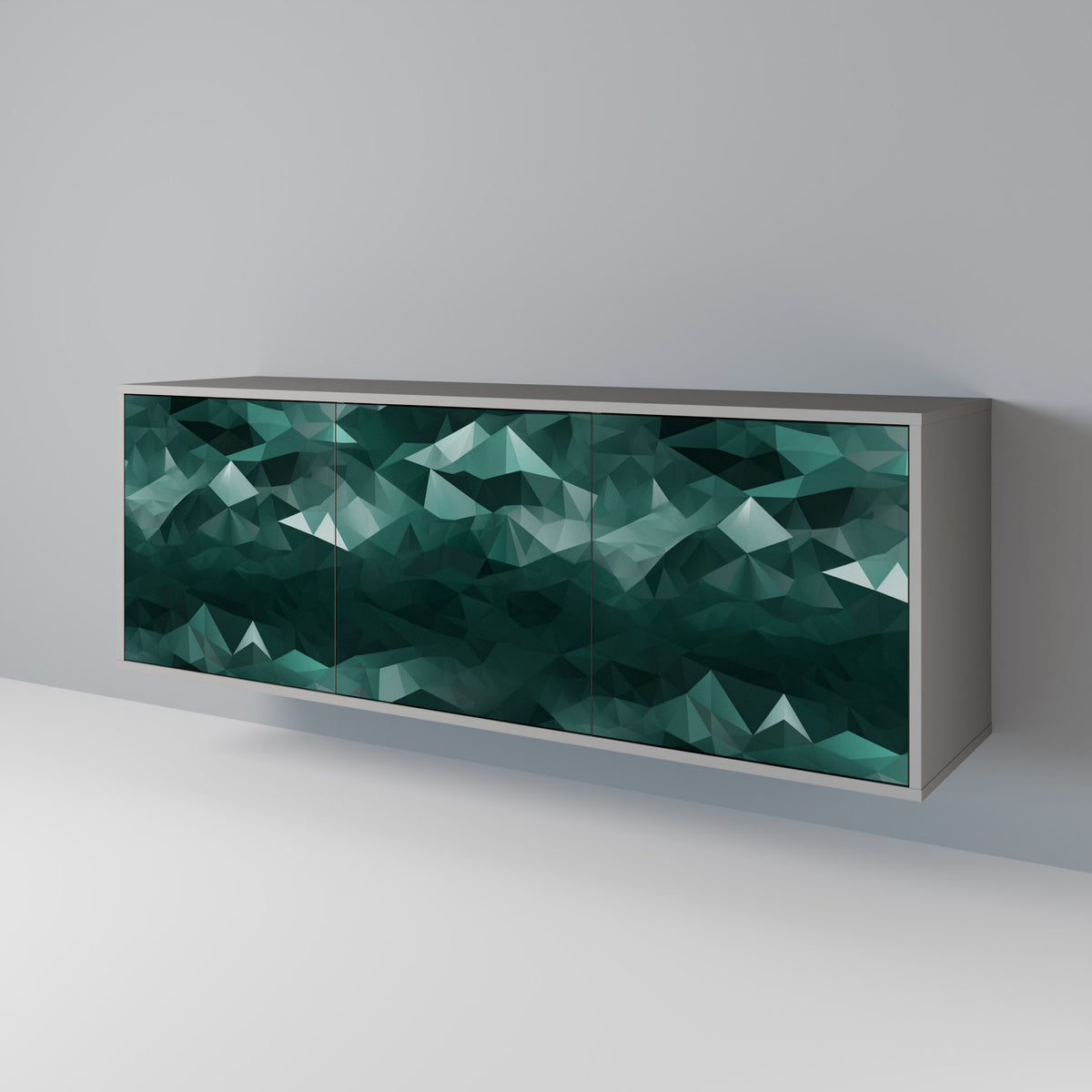 POLYGONAL FLOATING Aparador de 3 Puertas