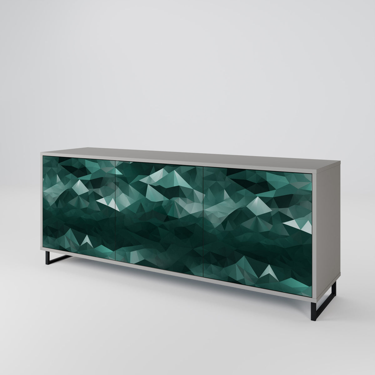 POLYGONAL FLOATING Aparador de 3 Puertas