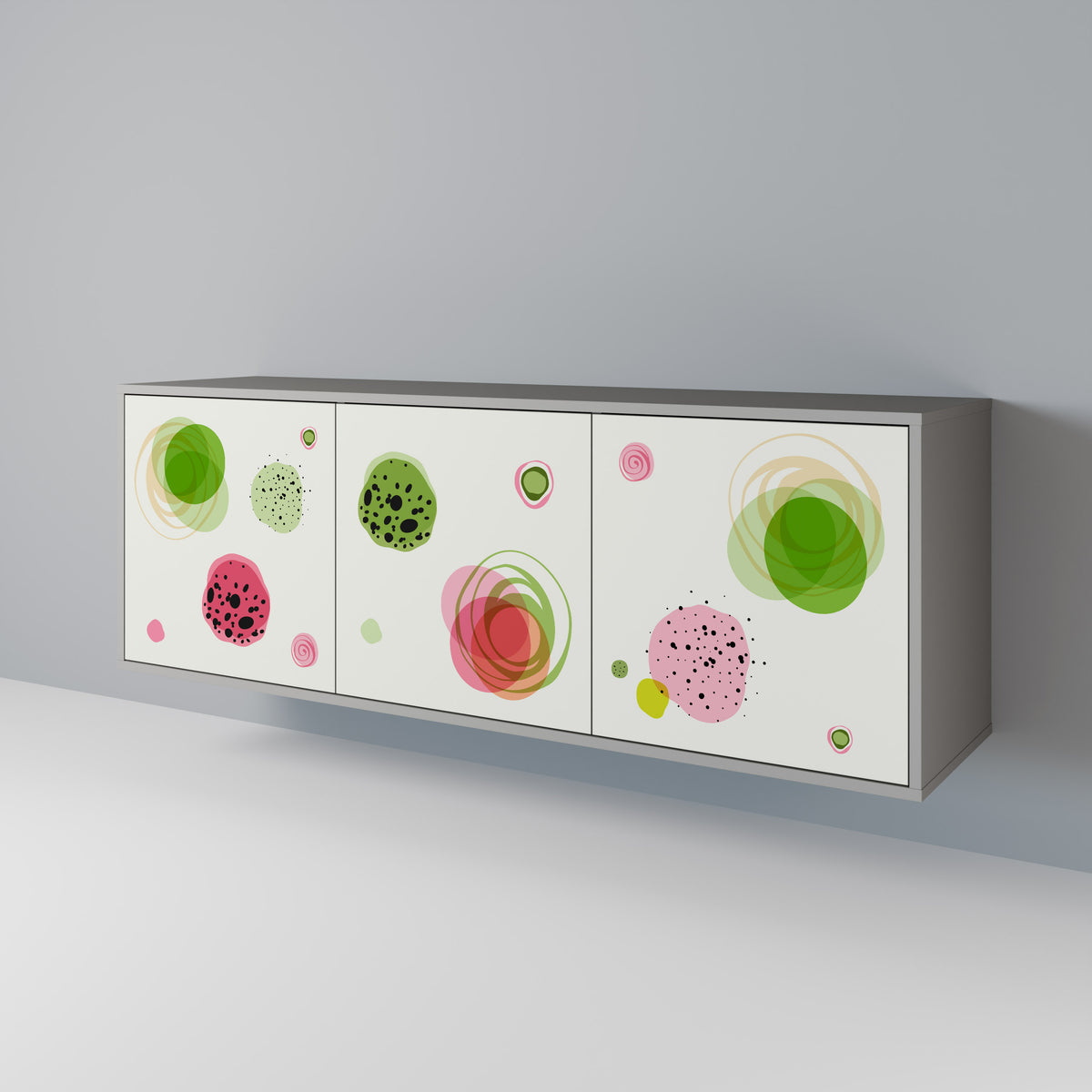 COLORFUL COSMOS 3-Door Sideboard