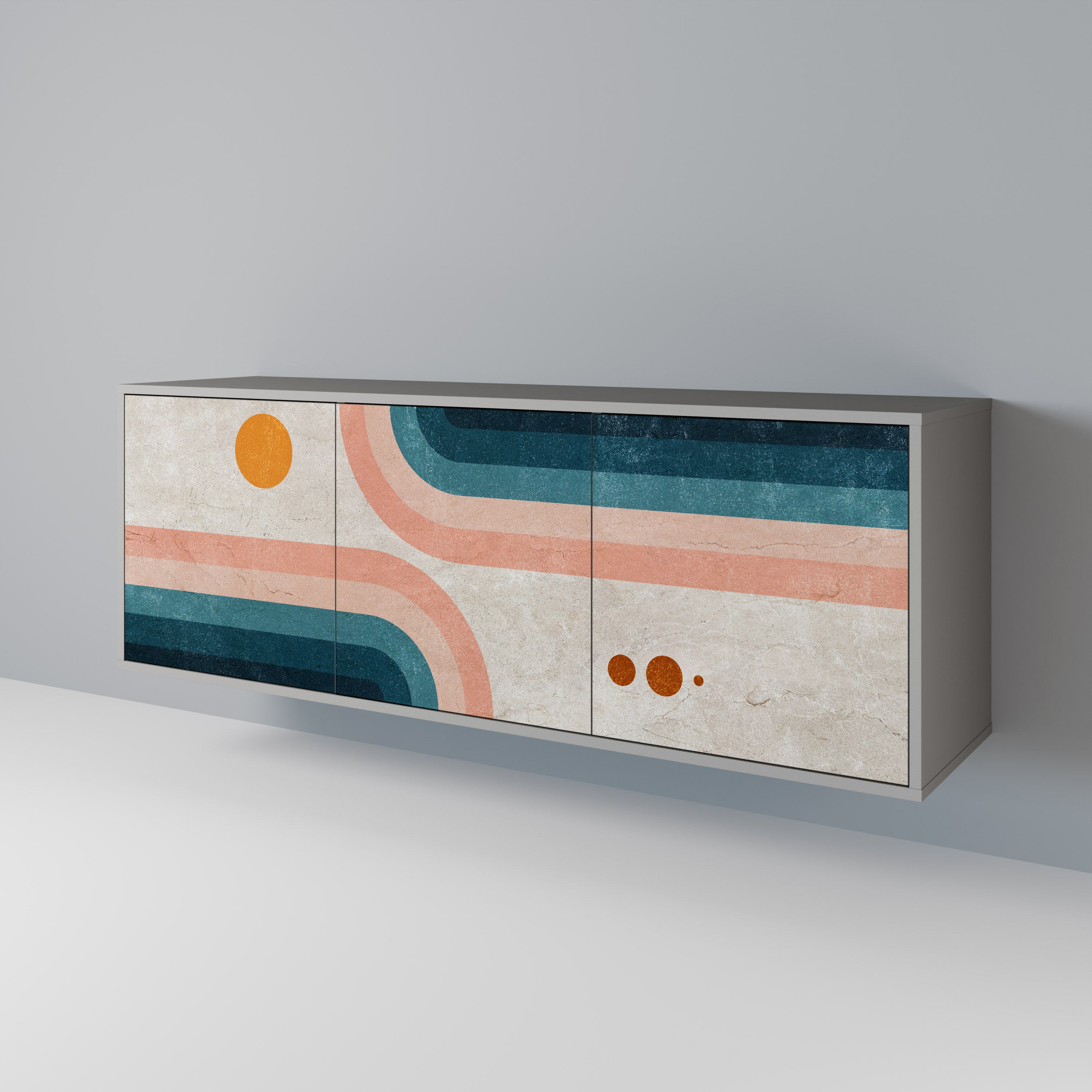 TWO HALVES Aparador de 3 Puertas