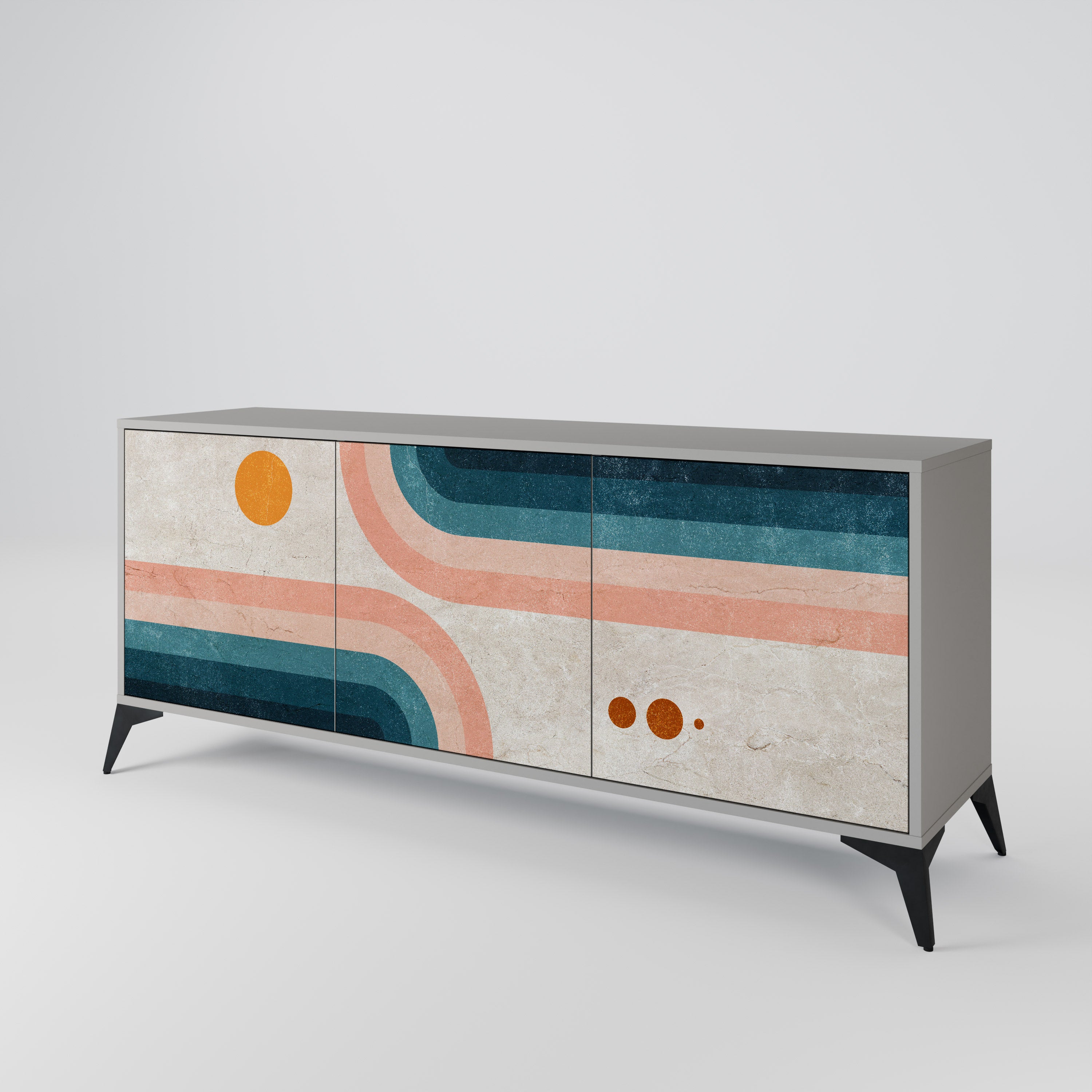 TWO HALVES Aparador de 3 Puertas