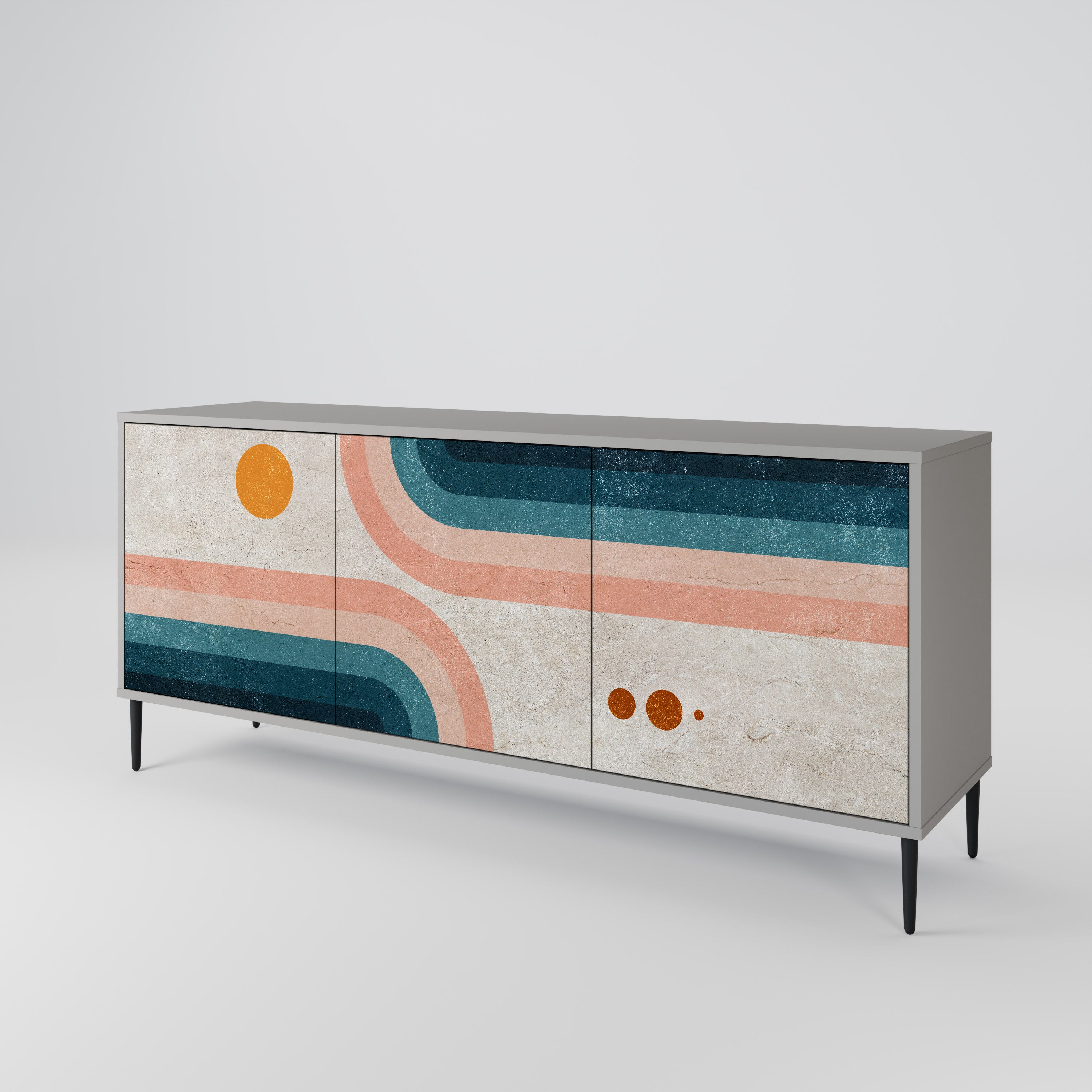 TWO HALVES Aparador de 3 Puertas