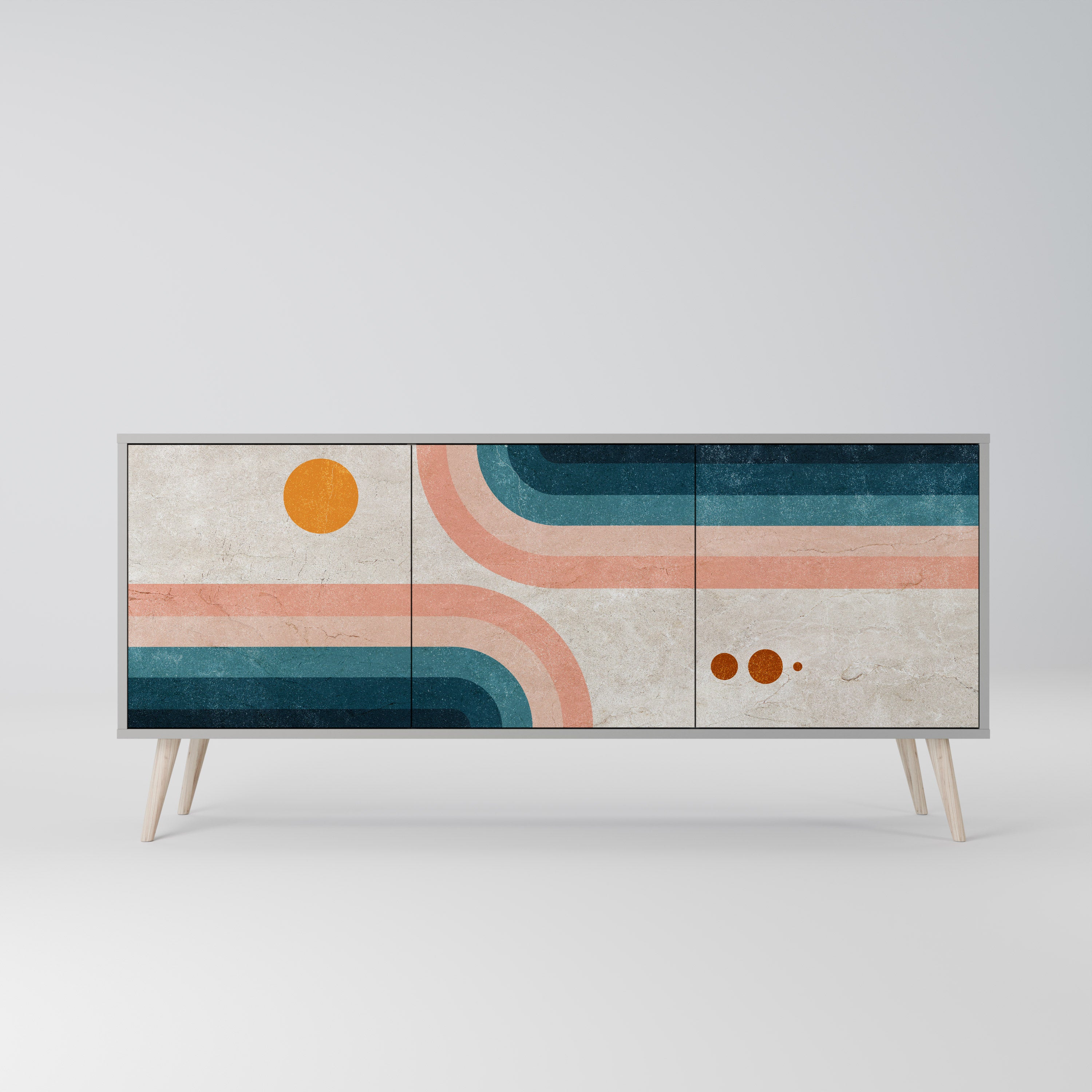 TWO HALVES 3-türiges Sideboard