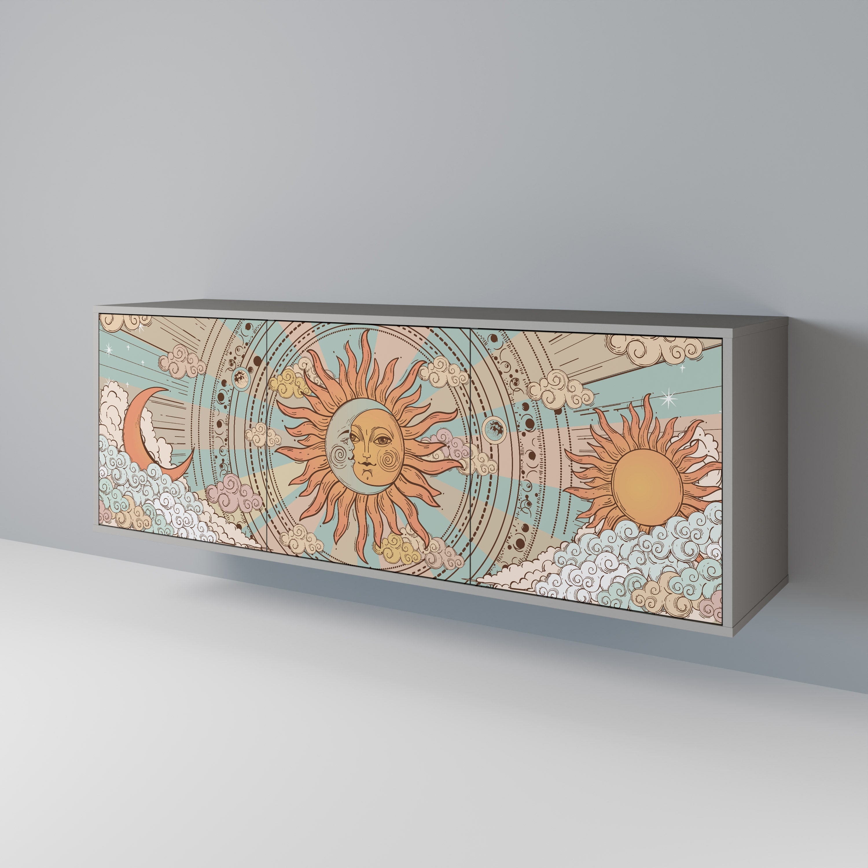 MYSTICAL STRUCTURE 3-Door Sideboard