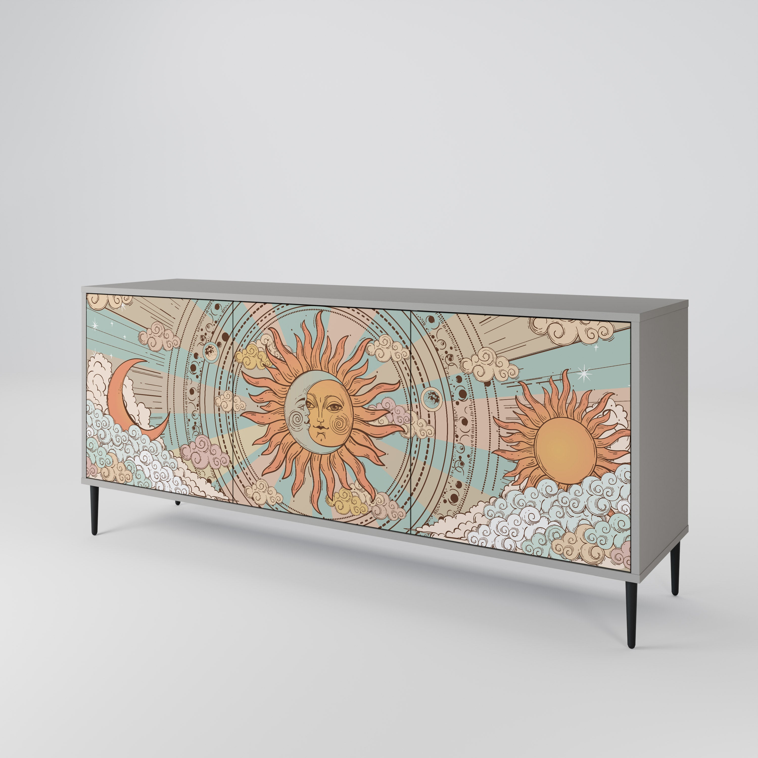 MYSTICAL STRUCTURE 3-Door Sideboard