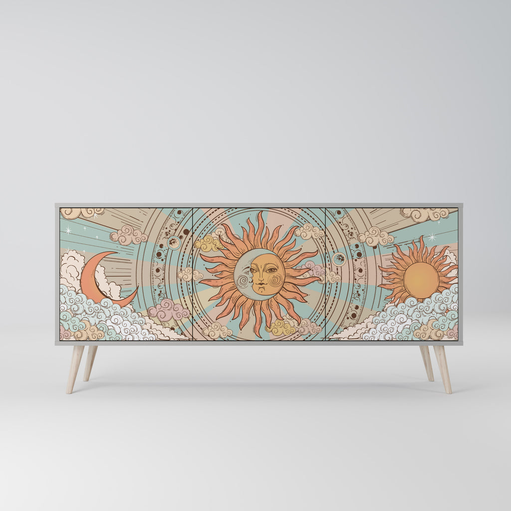 MYSTICAL STRUCTURE 3-Door Sideboard