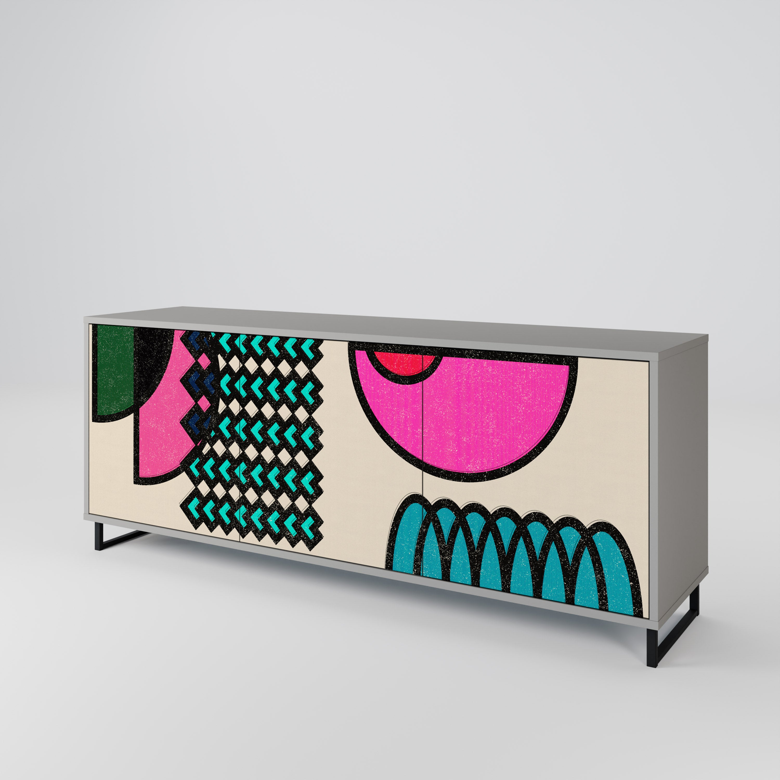 GEOMETRIC RHAPSODY 3-Door Sideboard