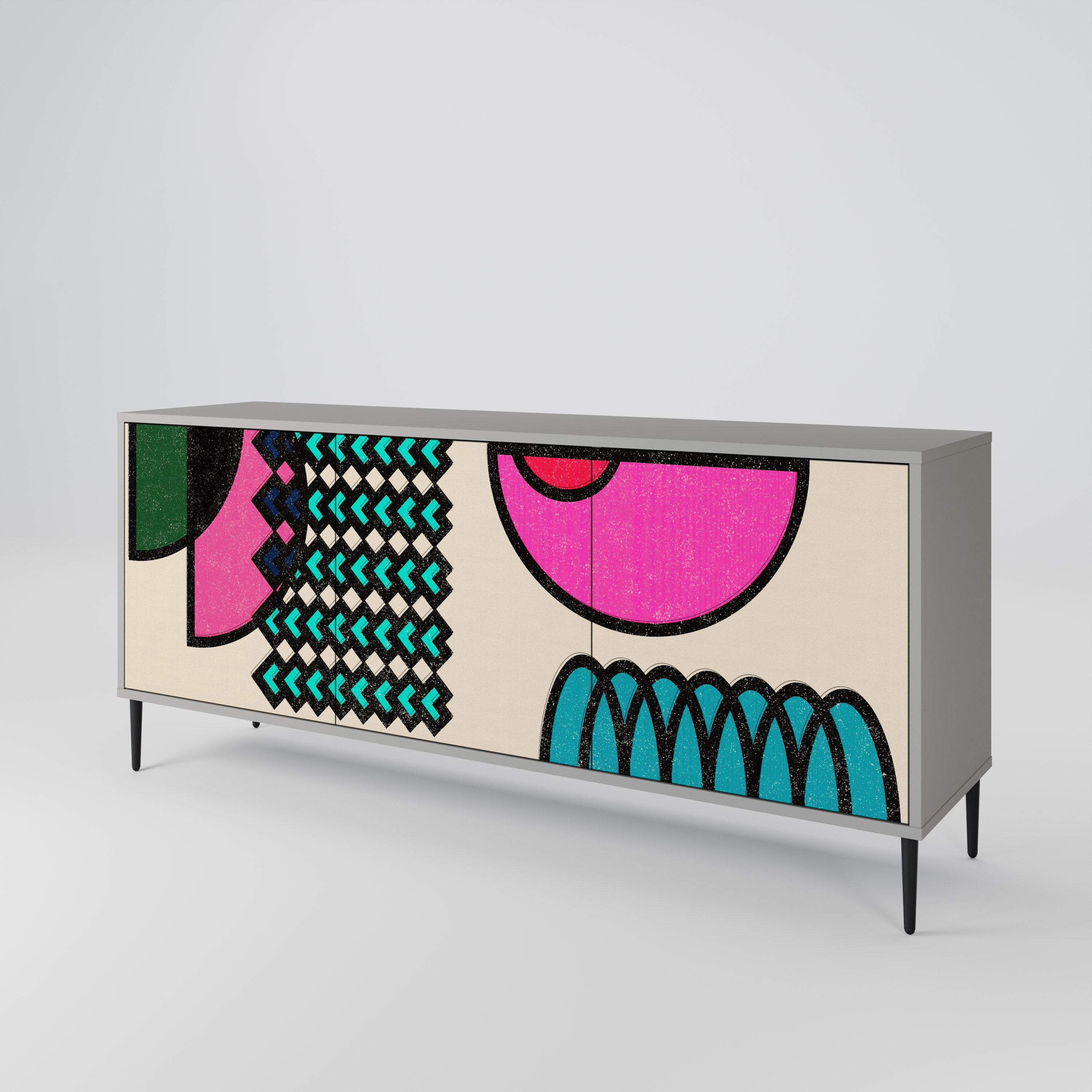 GEOMETRIC RHAPSODY 3-Door Sideboard