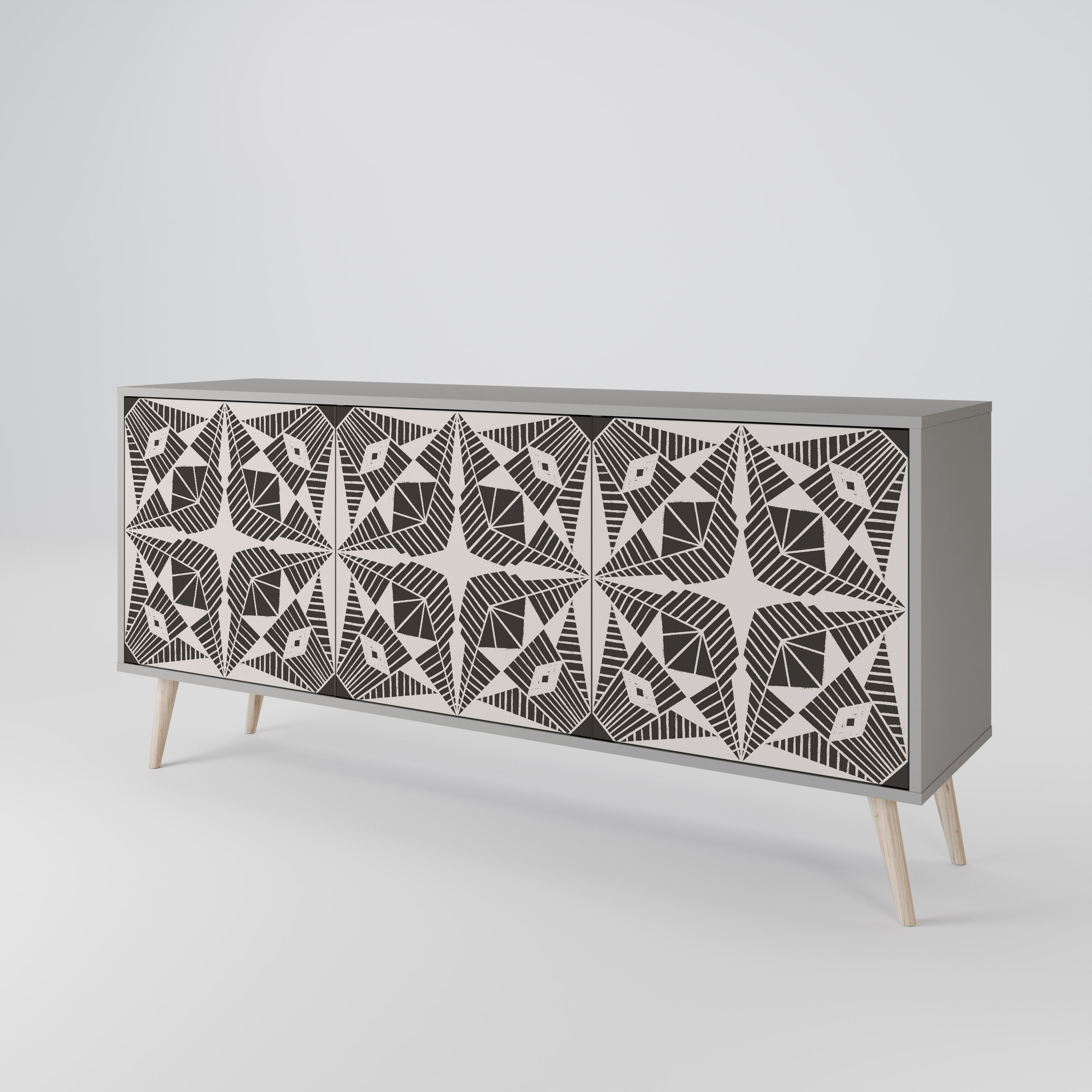 MONOCHROME NEXUS 3-Door Sideboard
