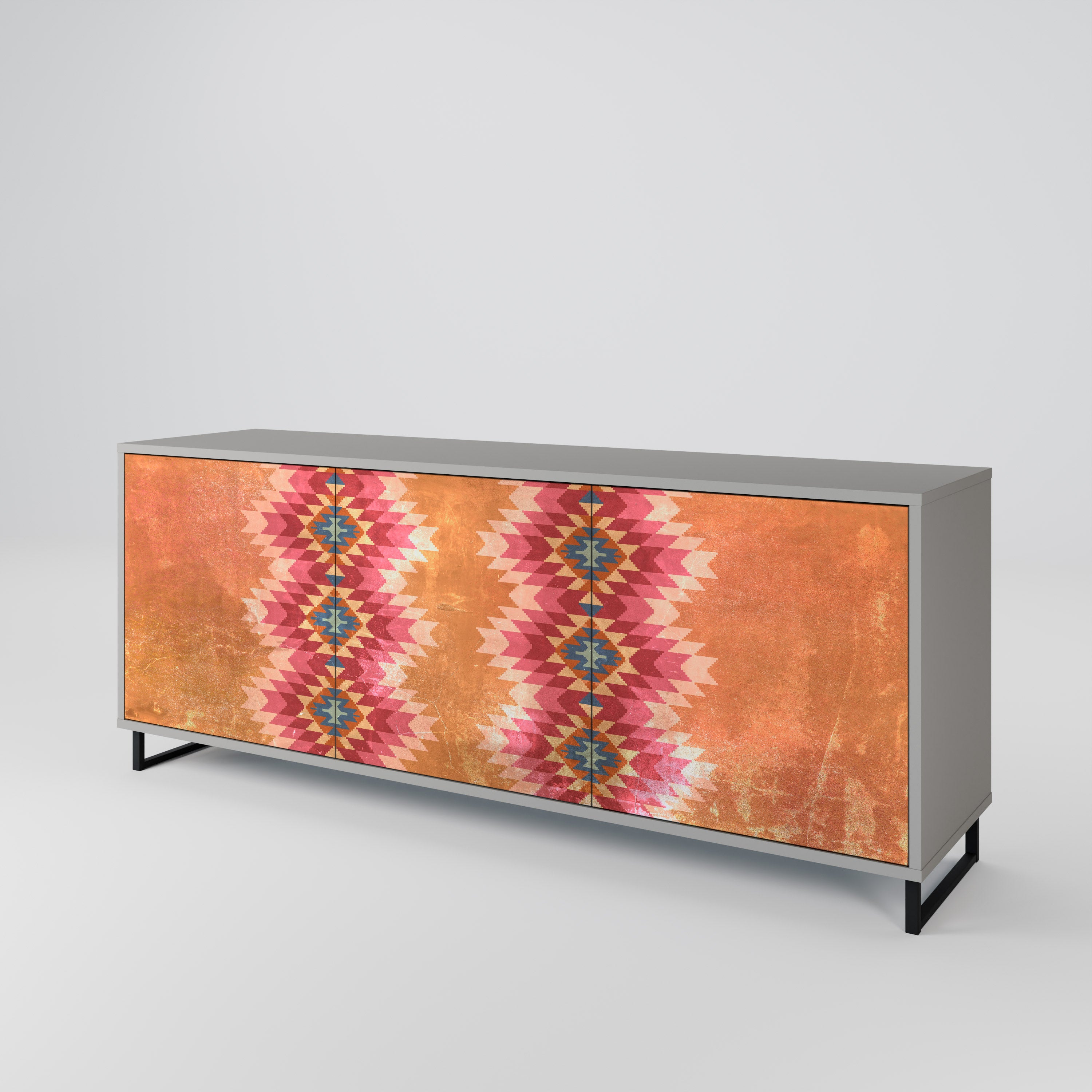 INDIAN FOLK 3-Door Sideboard