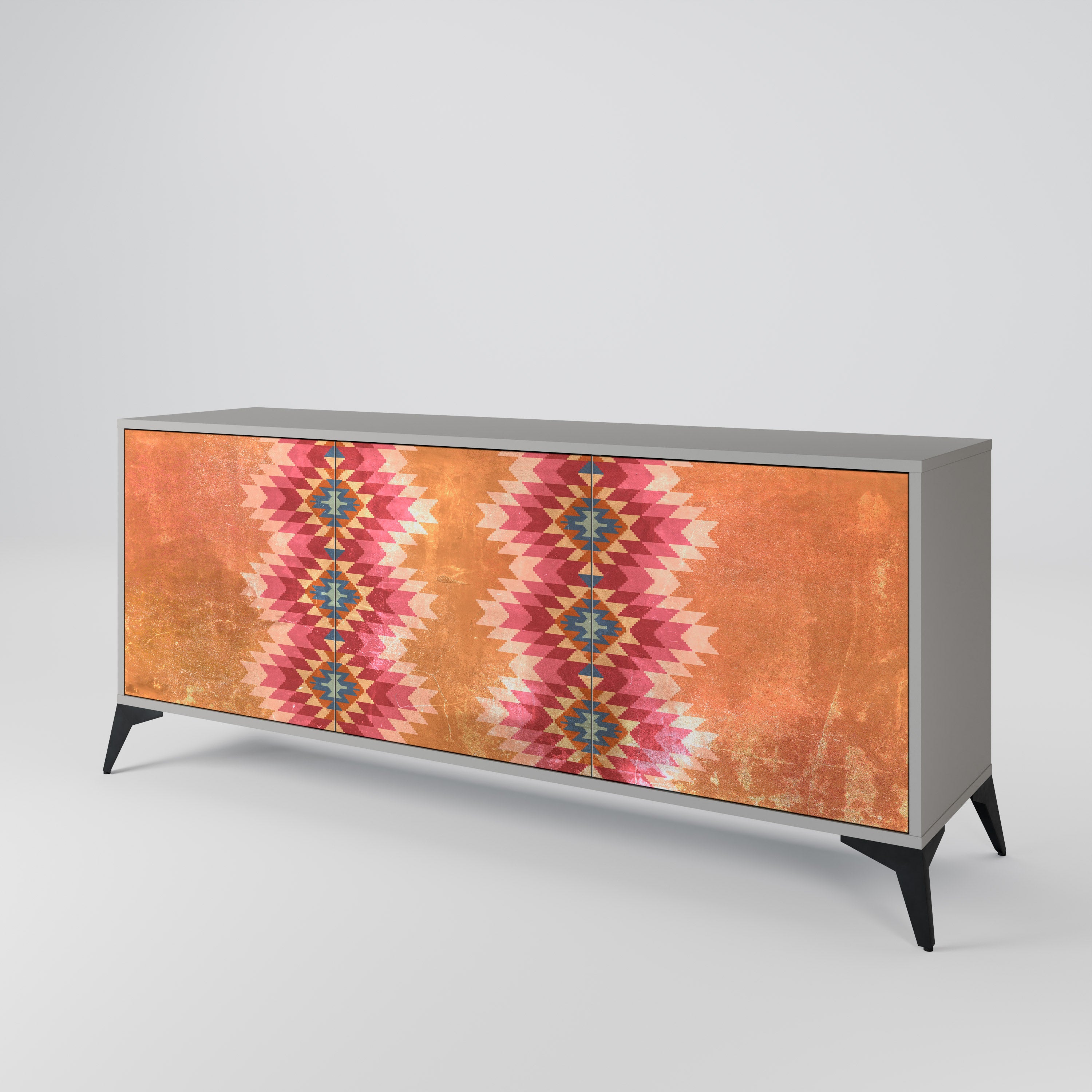 INDIAN FOLK 3-Door Sideboard
