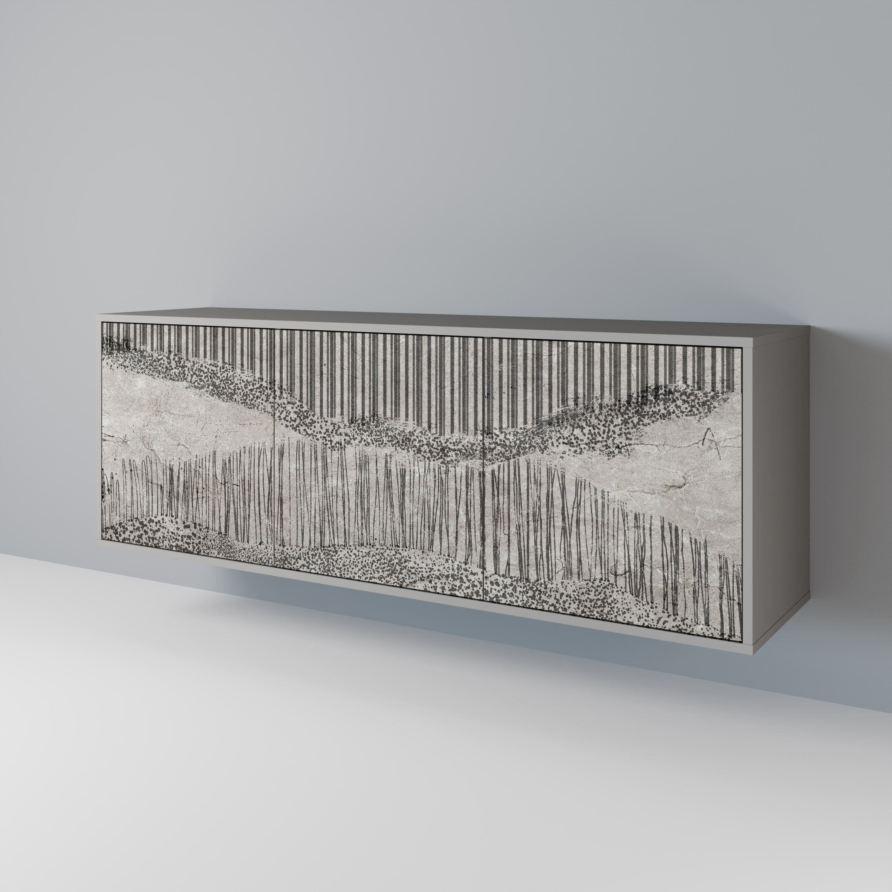 GRAIN LINES 3-Door Sideboard