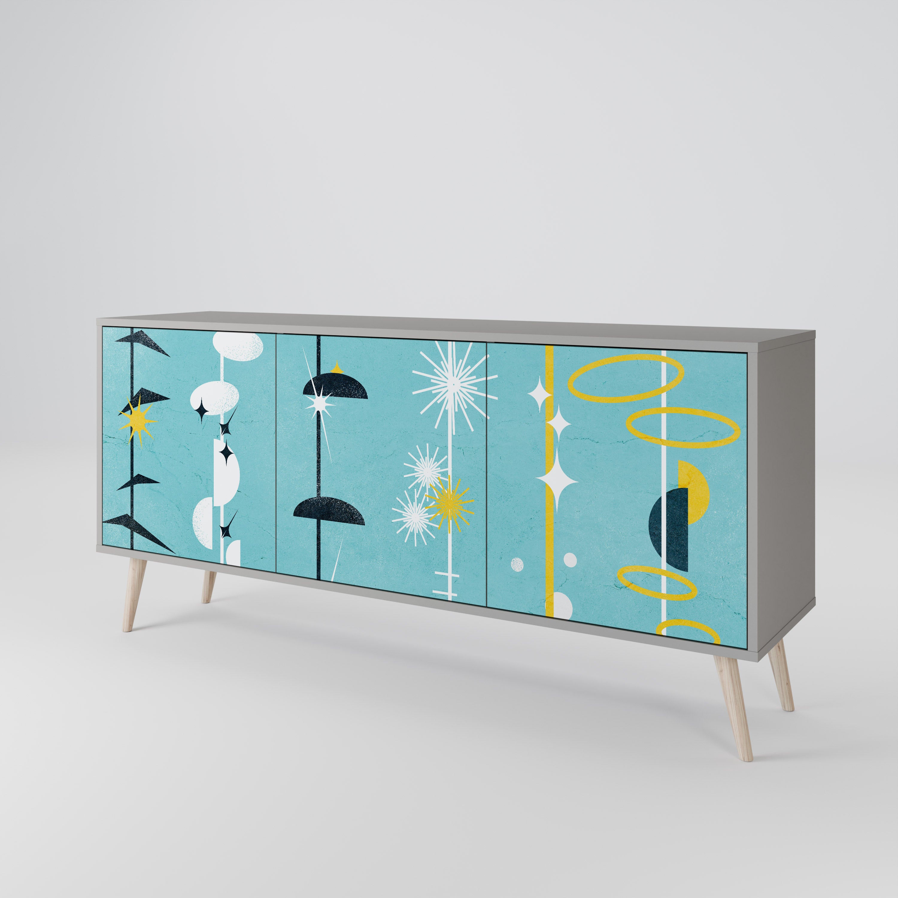 PATHS TO HAPPINESS 3-Door Sideboard