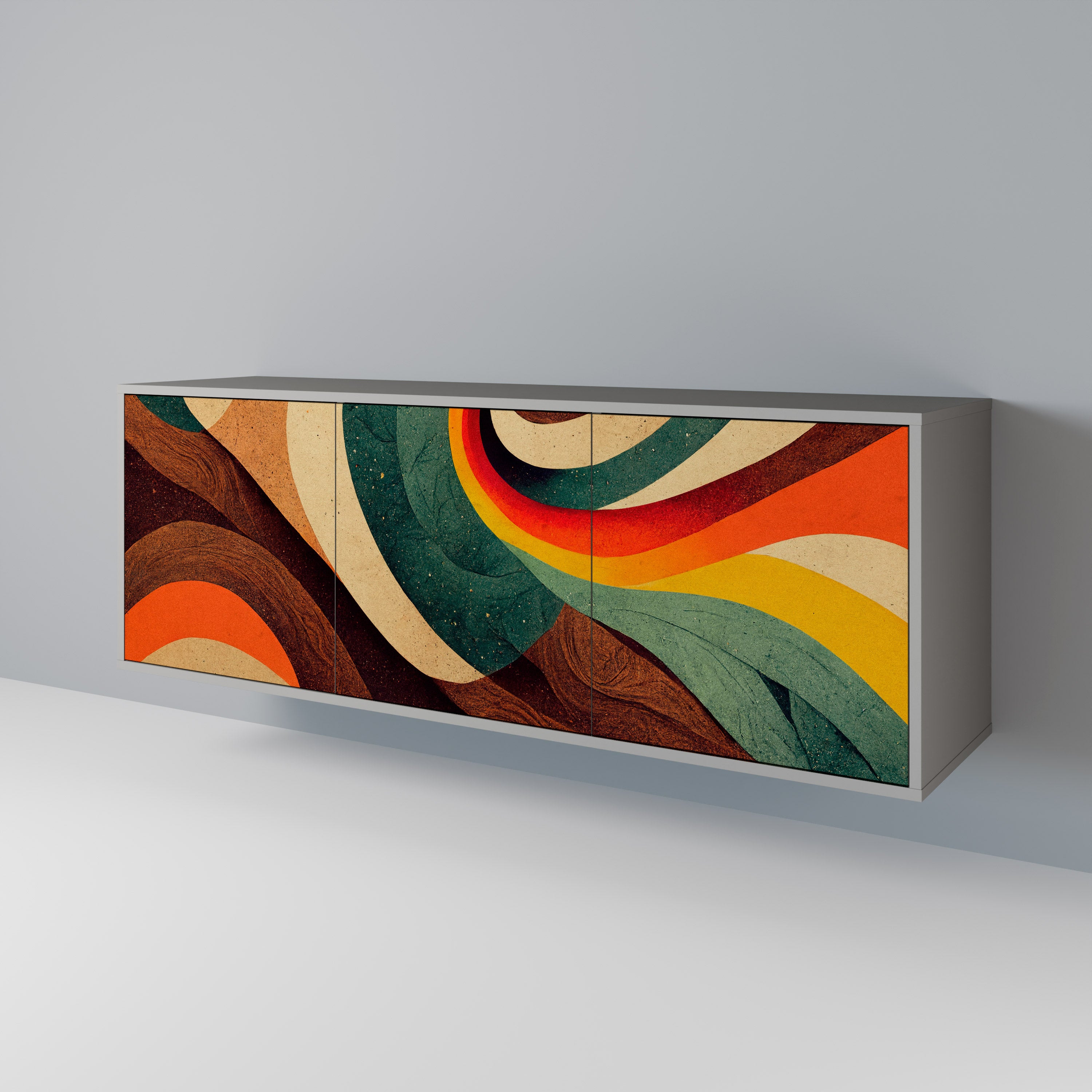 COLORFUL STRANDS 3-Door Sideboard