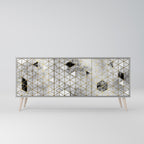 ASHEN ARIA Aparador de 3 Puertas