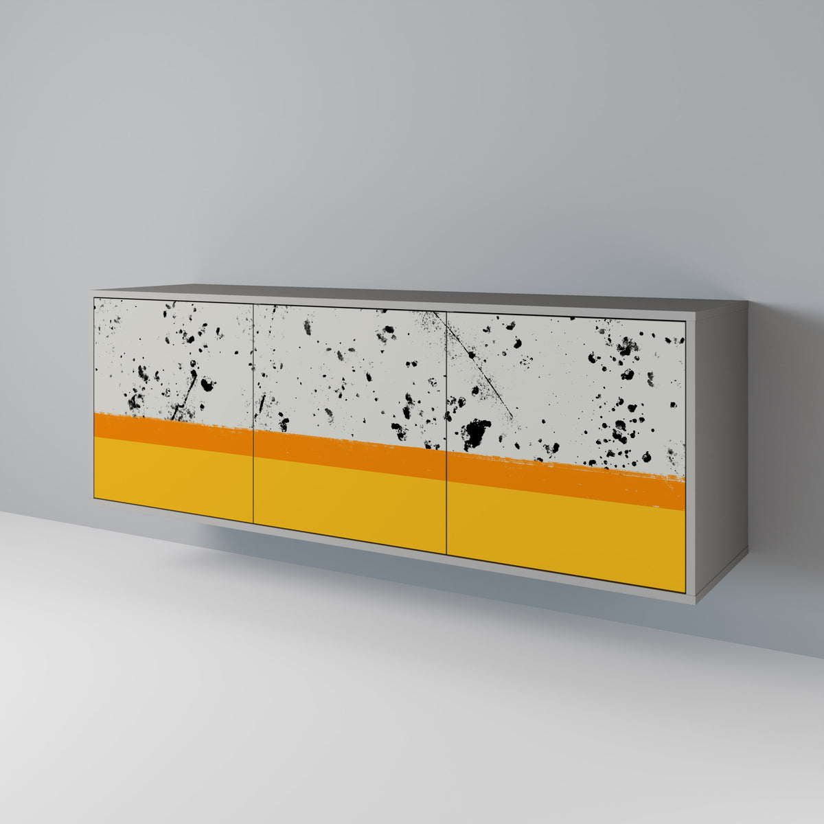 DYED BY ORANGE 3-türiges Sideboard