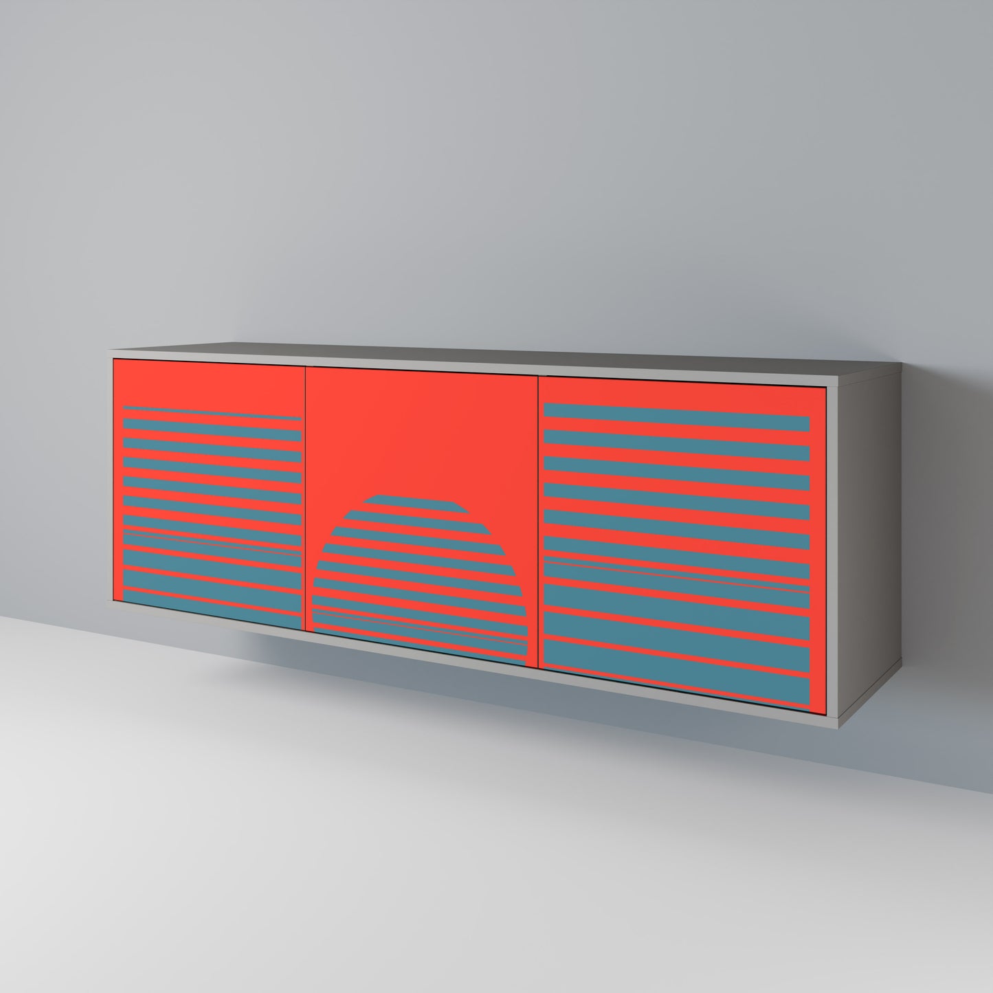 RISING GEOMETRY STARS 3-türiges Sideboard