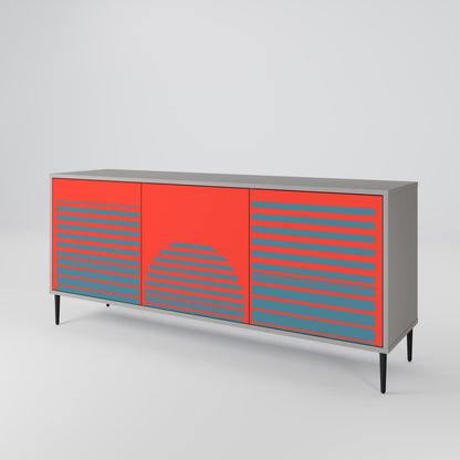 RISING GEOMETRY STARS 3-türiges Sideboard