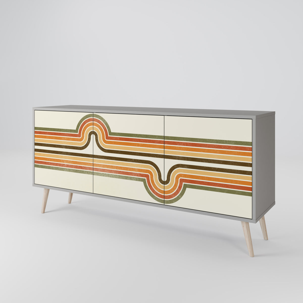 EXCEPTIONAL STREAM Aparador de 3 Portas