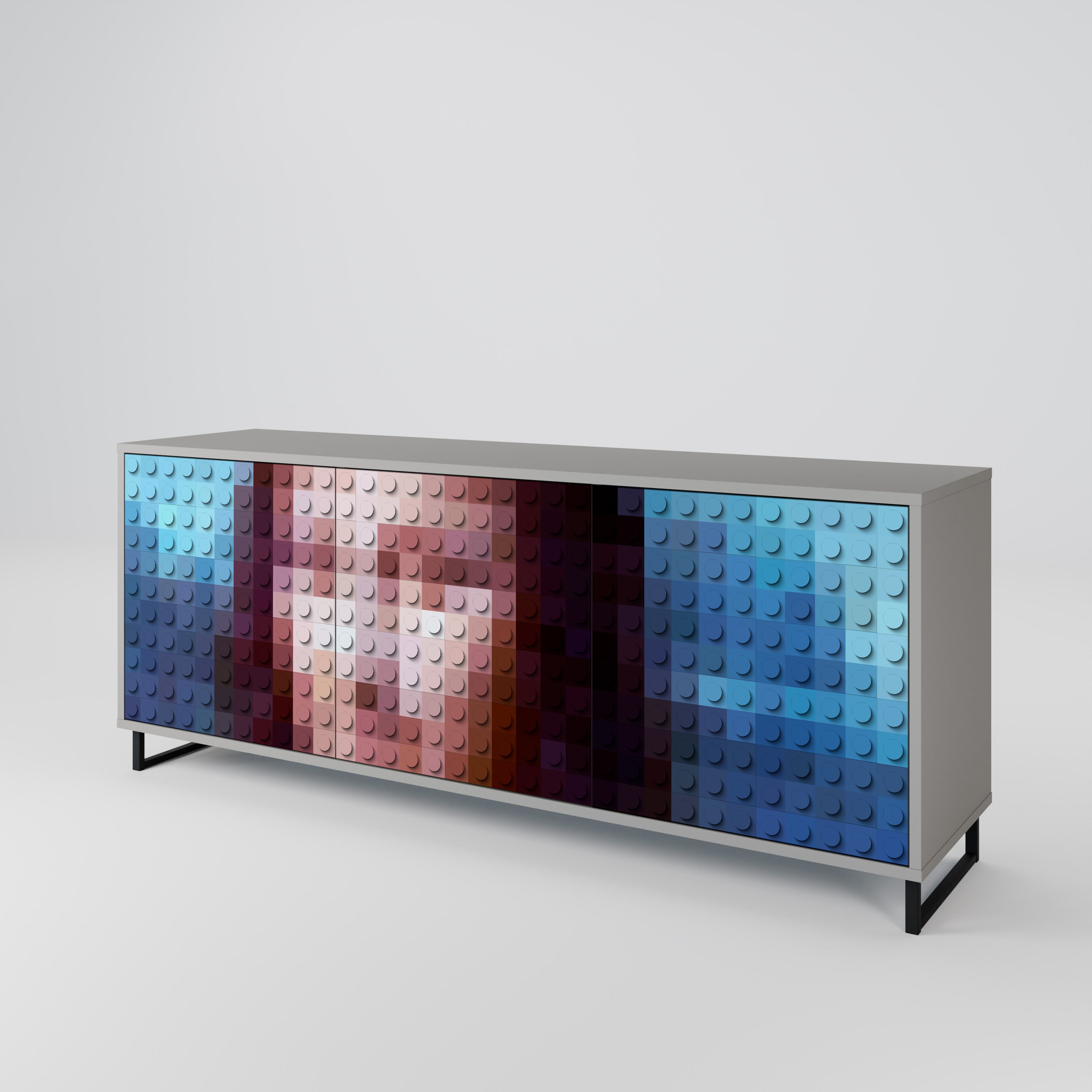 CONSTRUCTIVE ART Aparador de 3 Puertas