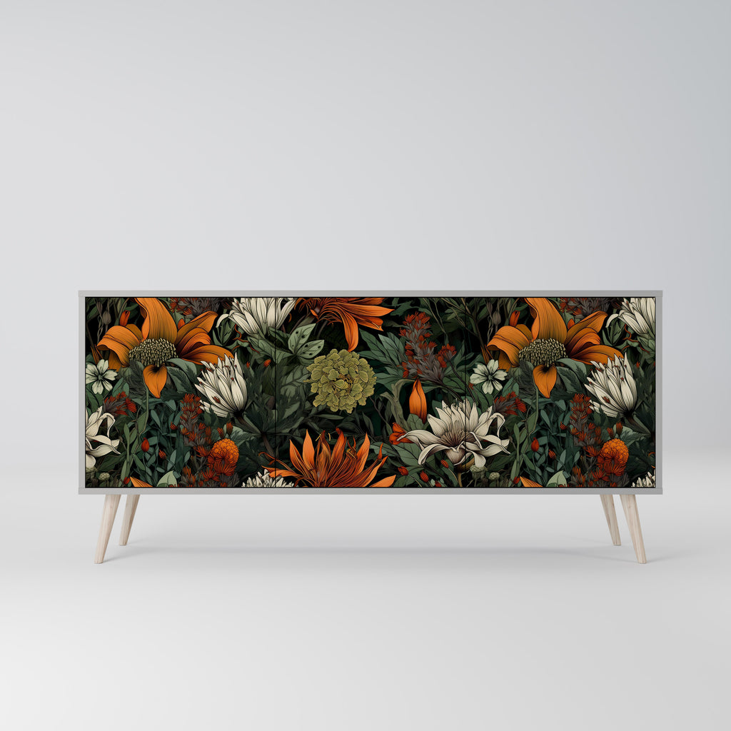 MIDNIGHT SPROUT Skänk med tre dörrar