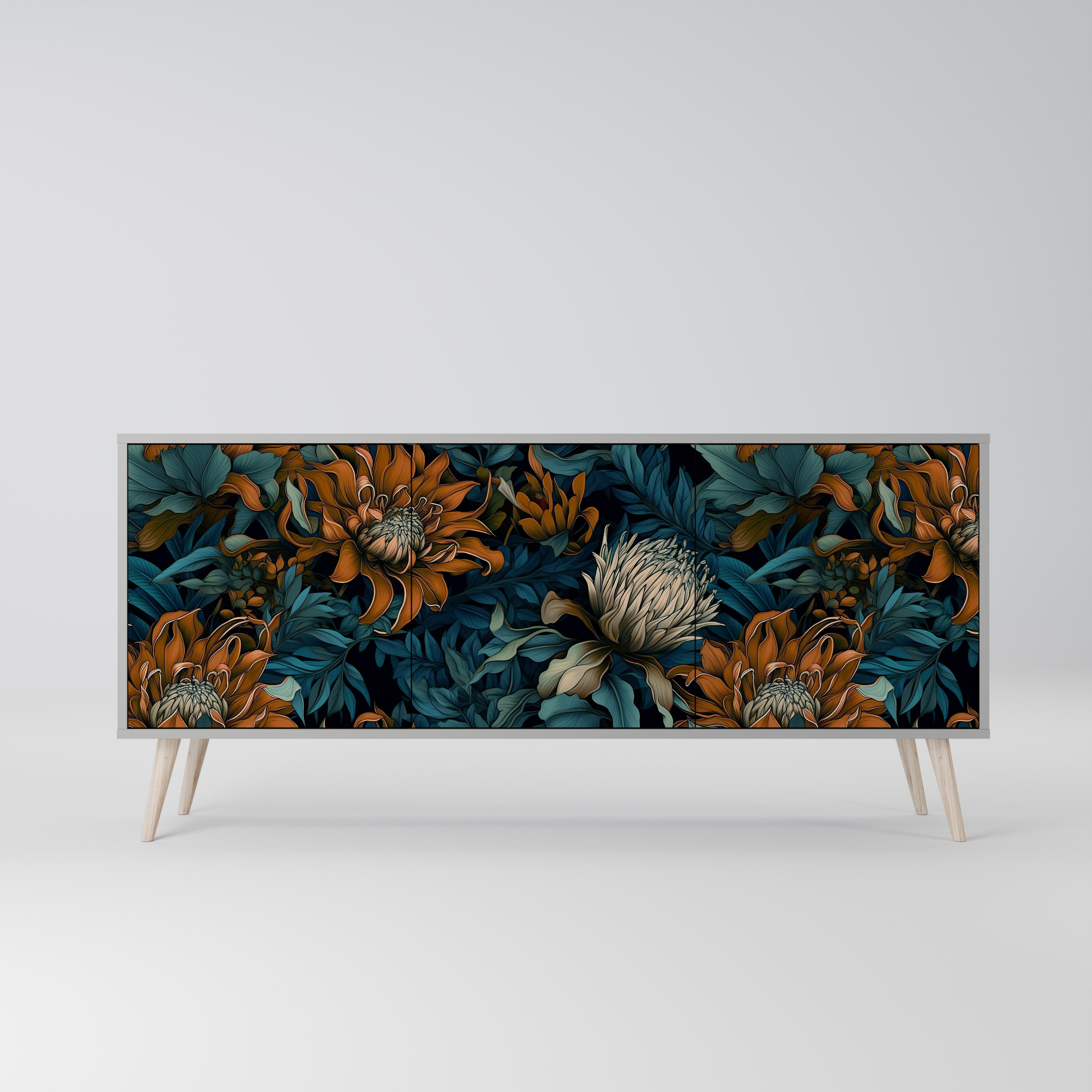 MORNING BLOOM 3-Door Sideboard