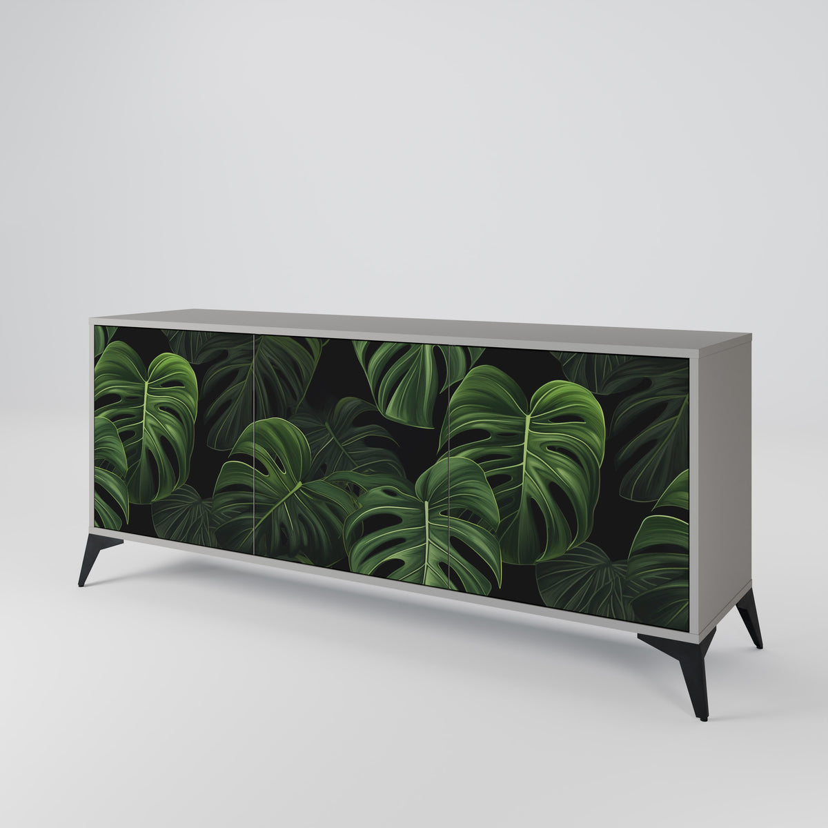 INFINITE MONSTERA Třídveřová komoda