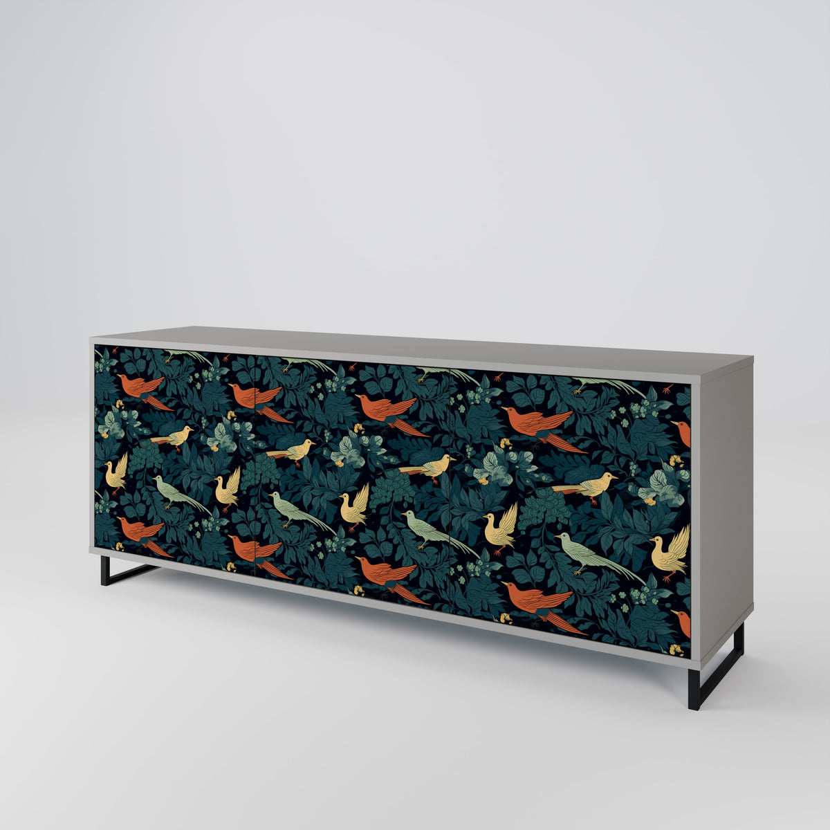 FOWL ORNAMENT 3-türiges Sideboard