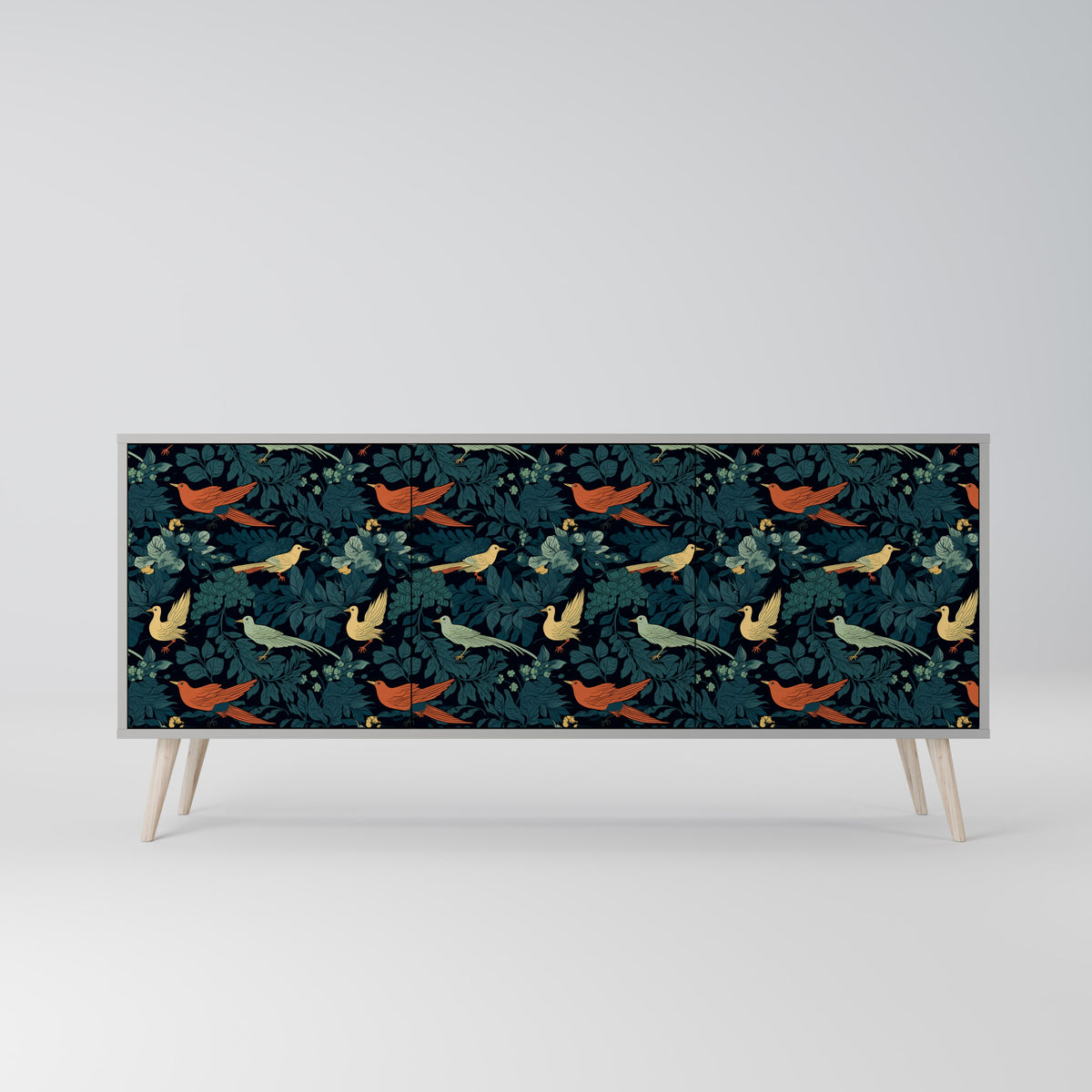 FOWL ORNAMENT 3-Door Sideboard
