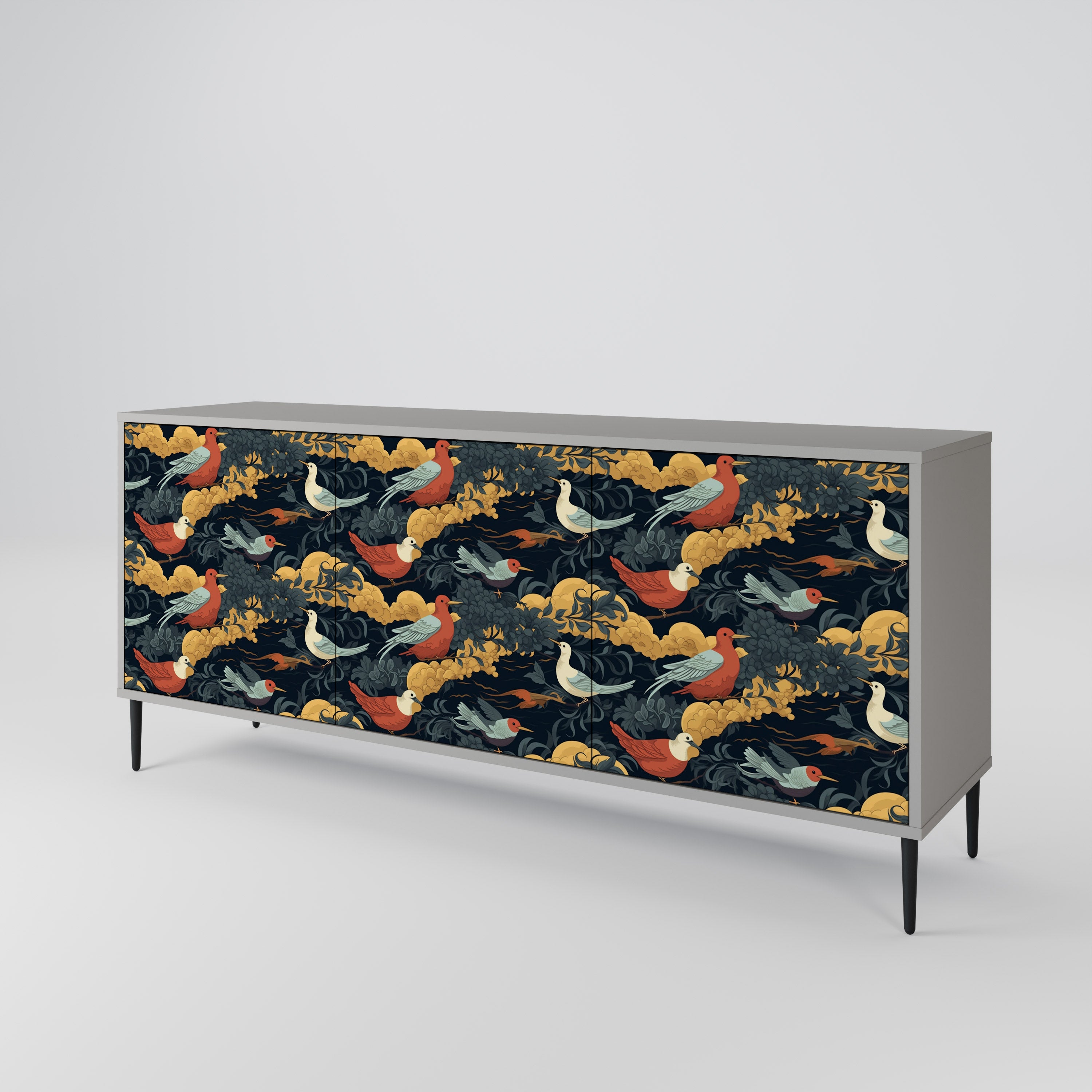 FOWLY DAZE Aparador de 3 Puertas