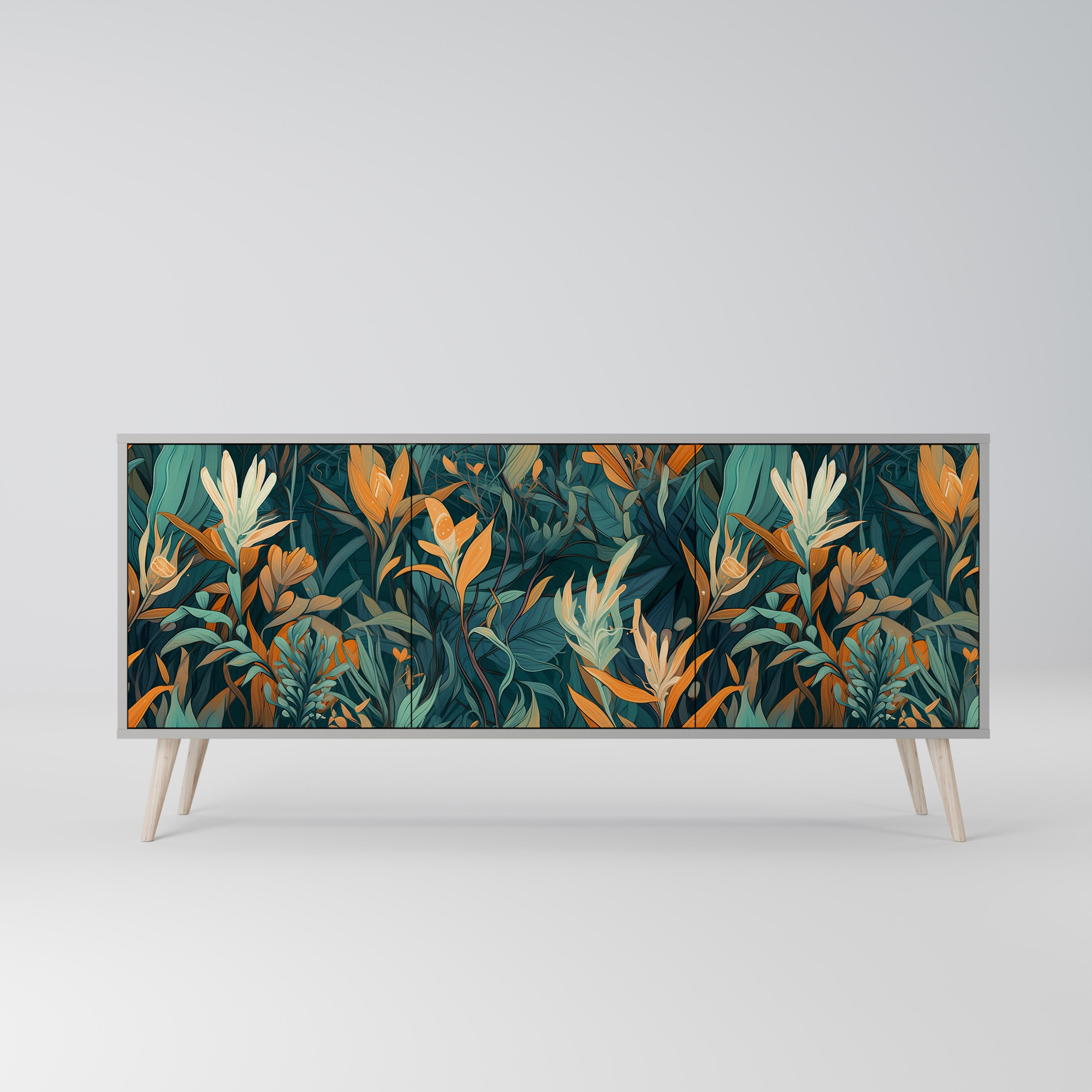 FLORAL SERENITY 3-Door Sideboard