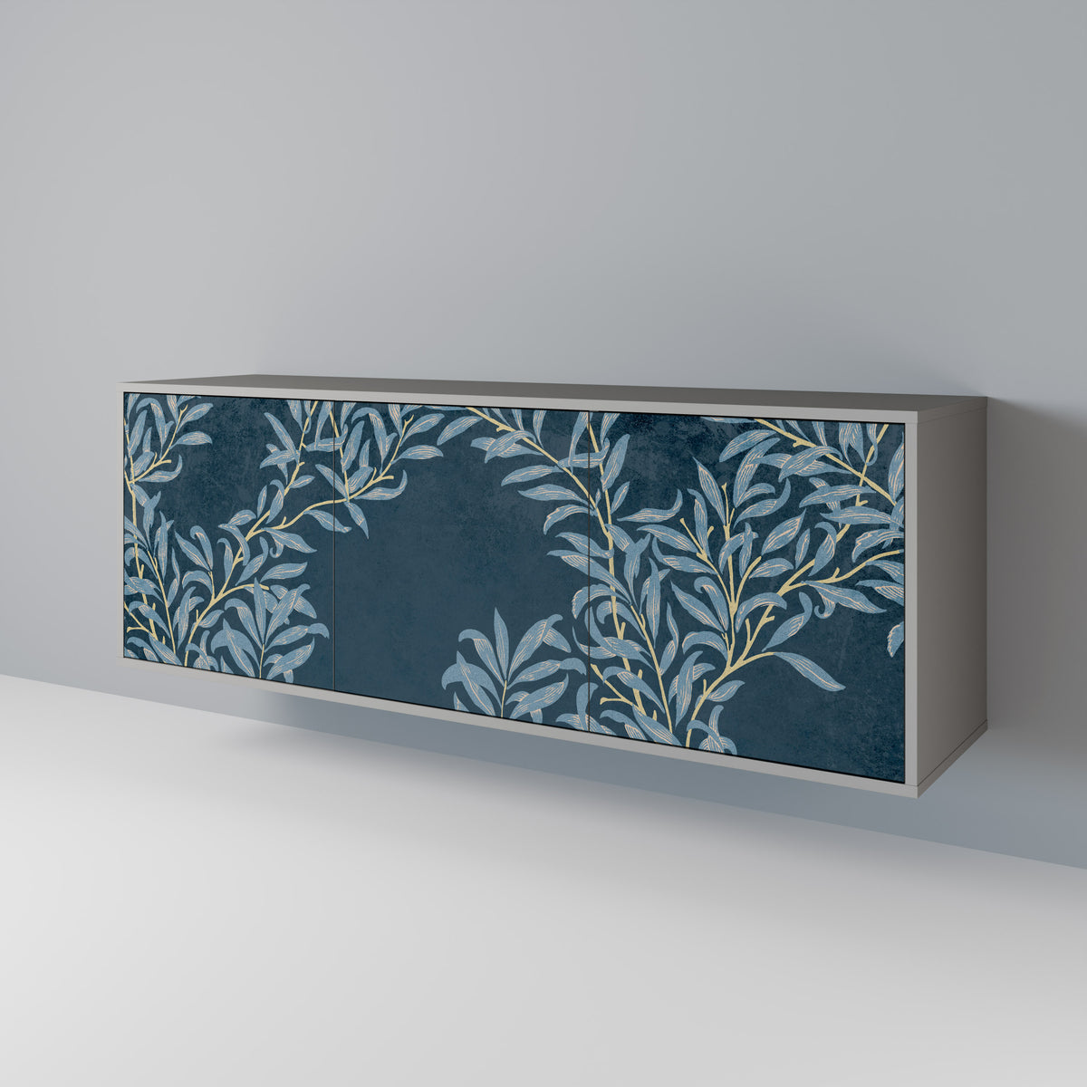 BLUE LEAVES 3-türiges Sideboard