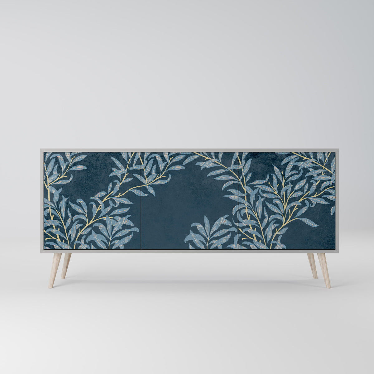 BLUE LEAVES 3-türiges Sideboard