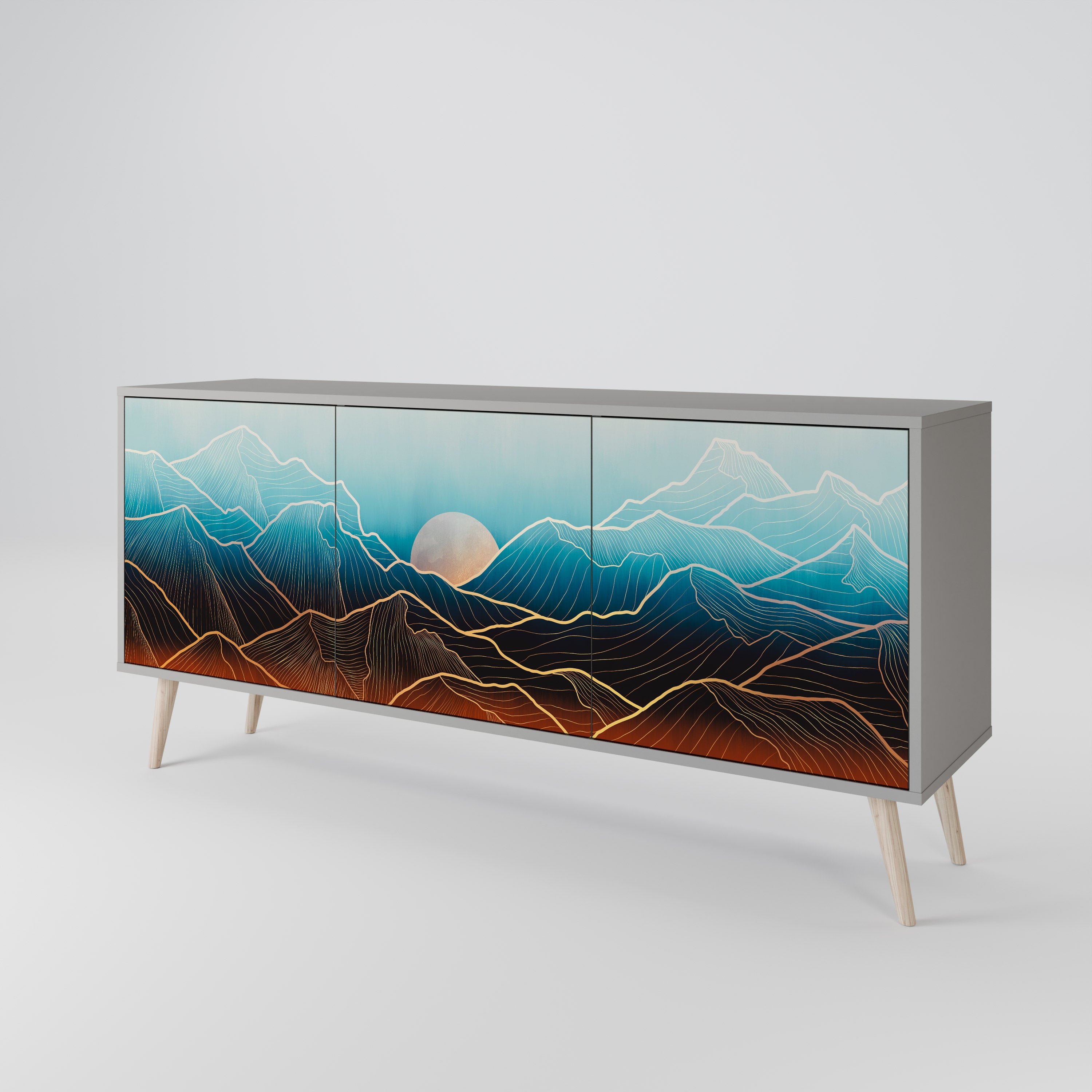 LUNAR SECRETS Aparador de 3 Puertas