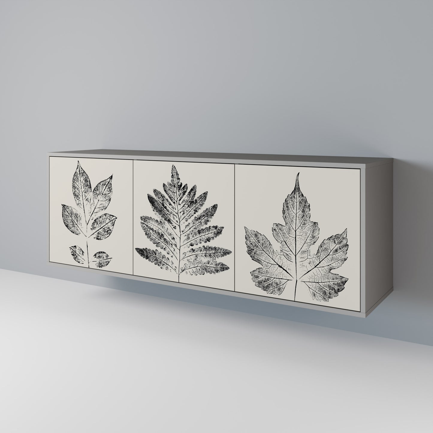 LEAFY STAMPS Třídveřová komoda